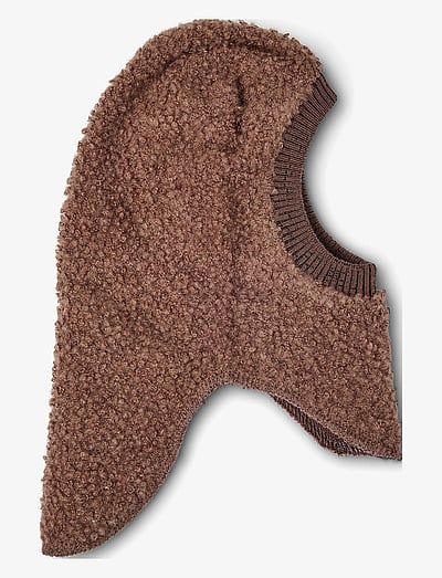 Smallstuff Balaclava bouclé merino wool - Accessoarer - ROSE BROWN / brown