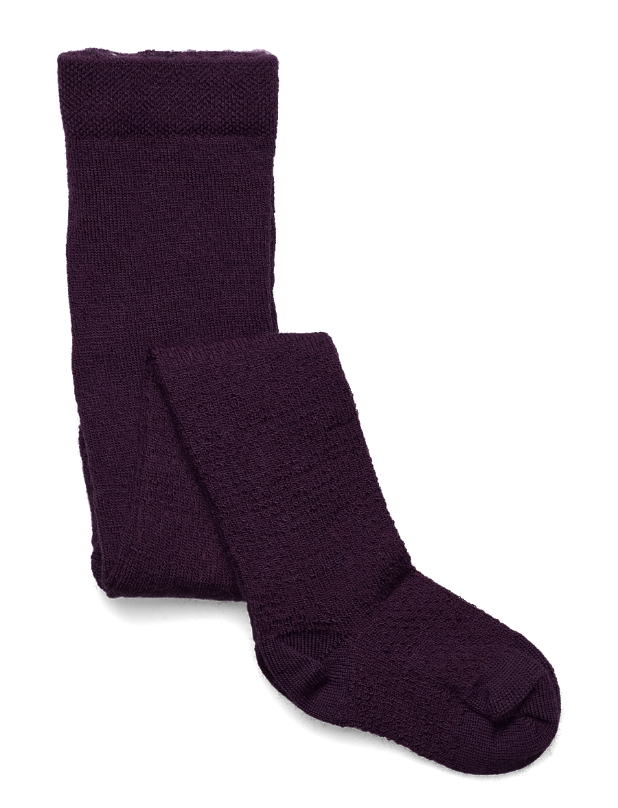 Smallstuff - Wool tights - strumpfhosen - aubergine - 0