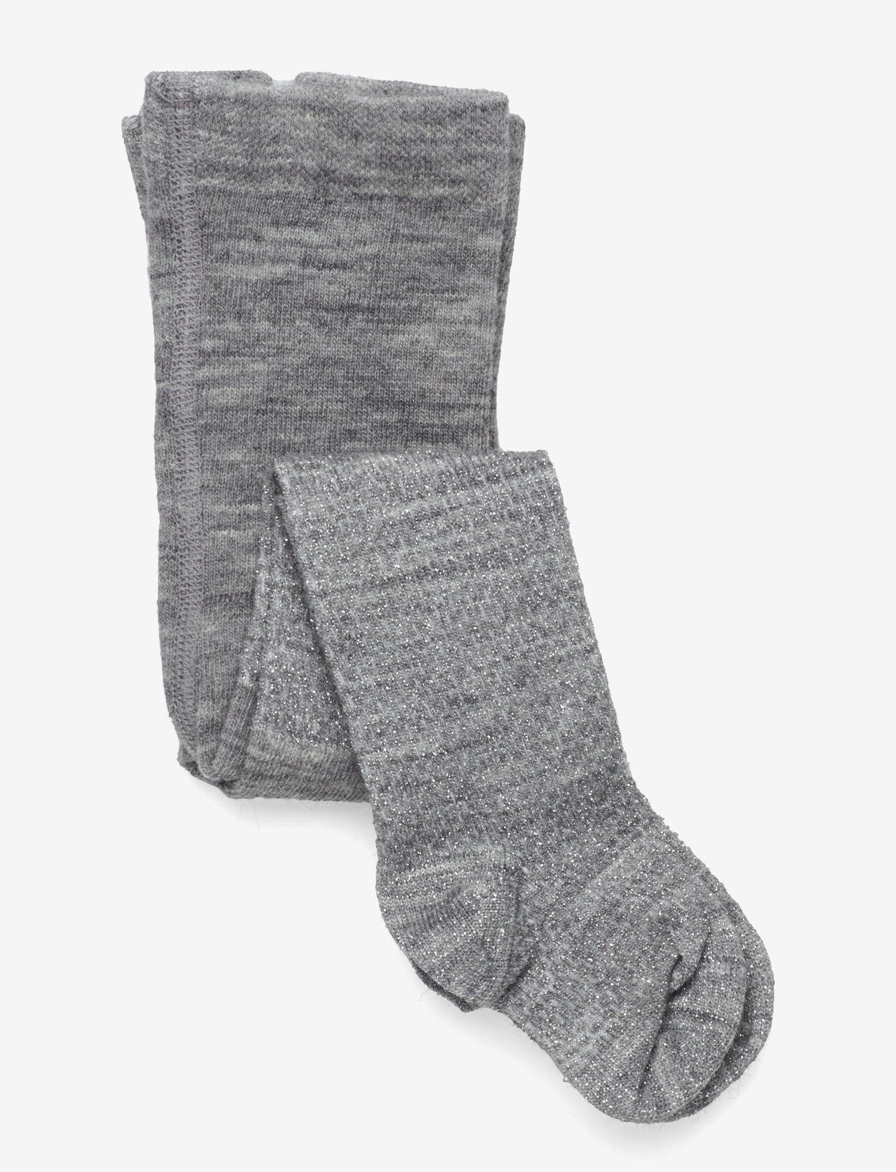Smallstuff - Wool tights, powder - höstkläder - grey silver - 0
