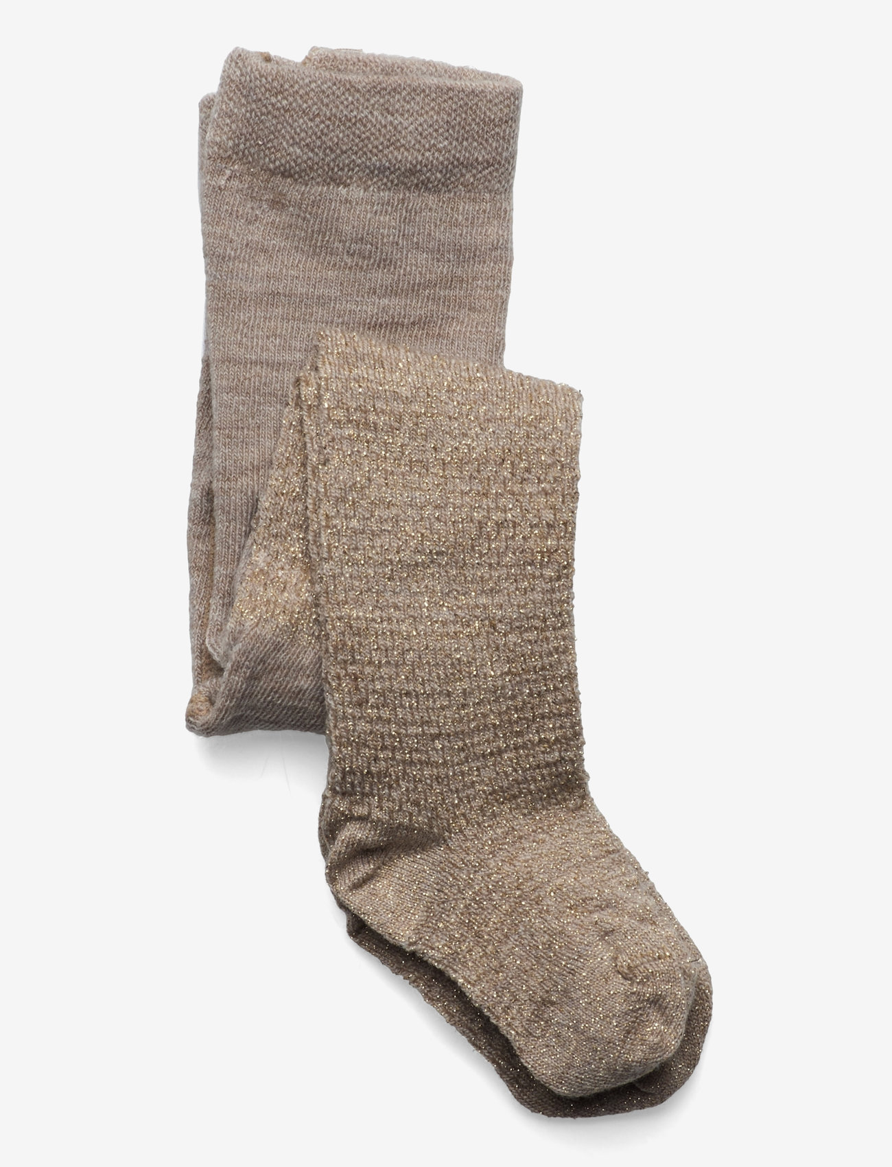 Smallstuff - Wool tights, powder - efterårstøj - nature gold - 0