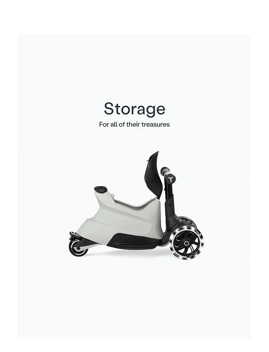 Smartrike - Xtend Scooter Ride-on - Cool grey - cool grey - 3