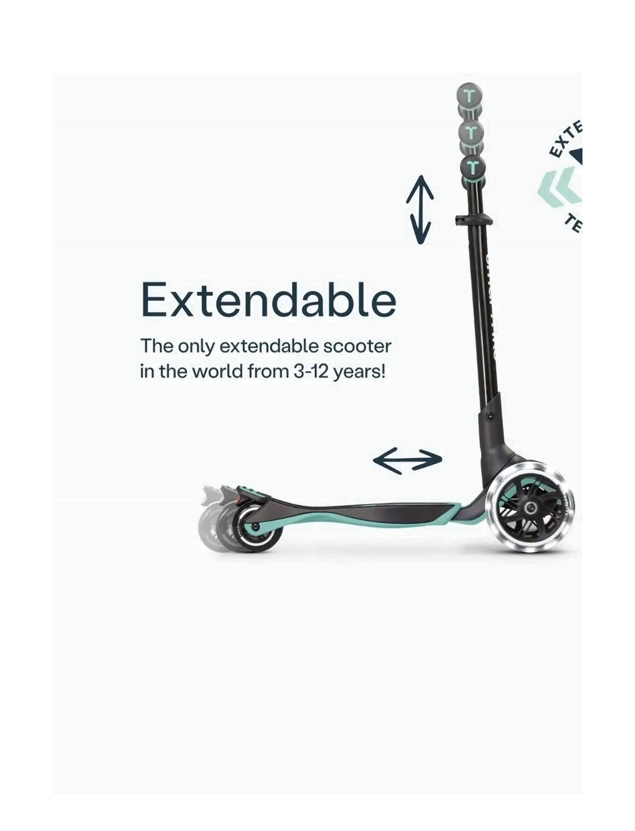 Smartrike - Xtend Scooter Ride-on - Soft Green - soft green - 4