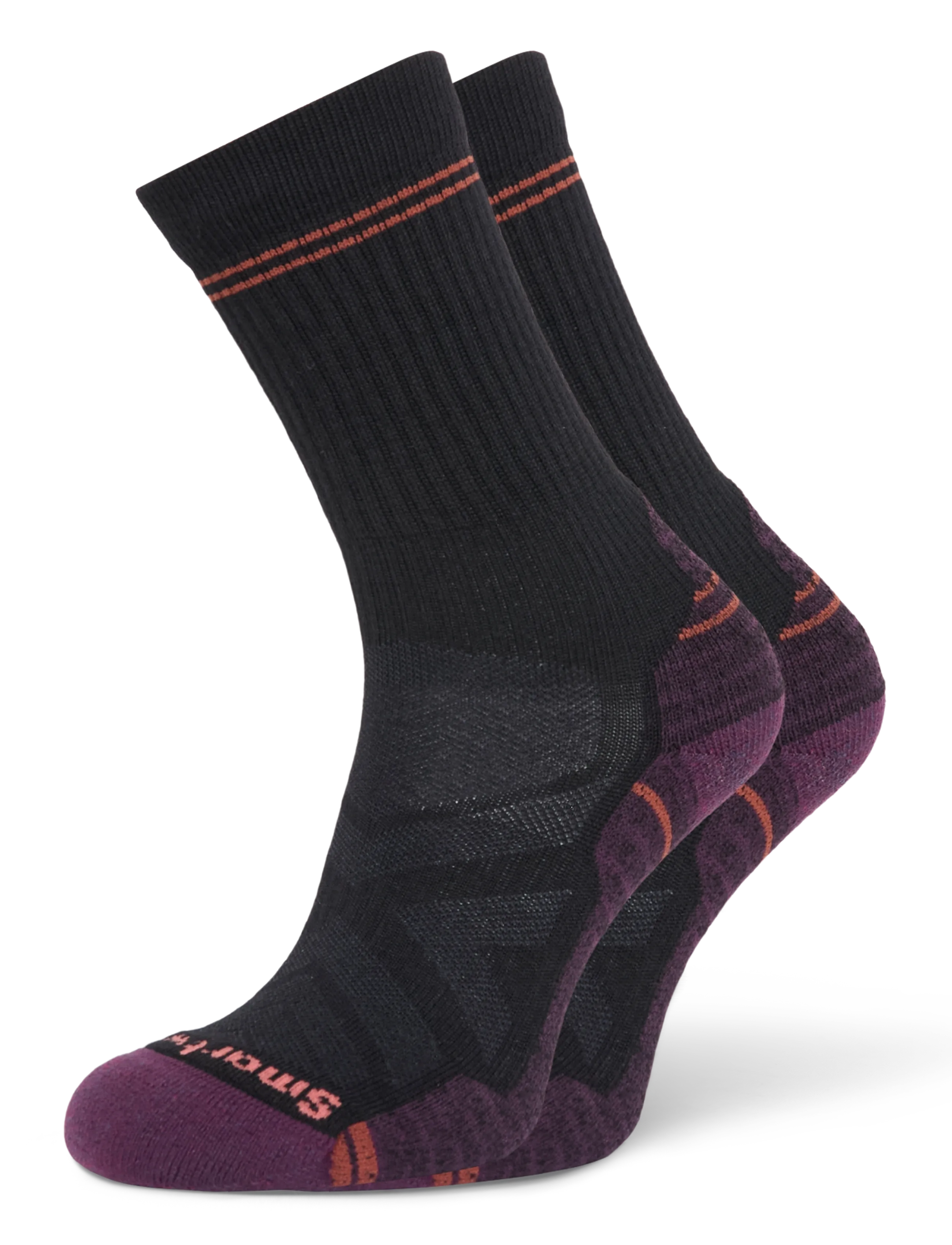 Smartwool Women's Hike Light Cushion Crew Socks - Kleidung - BLACK / black