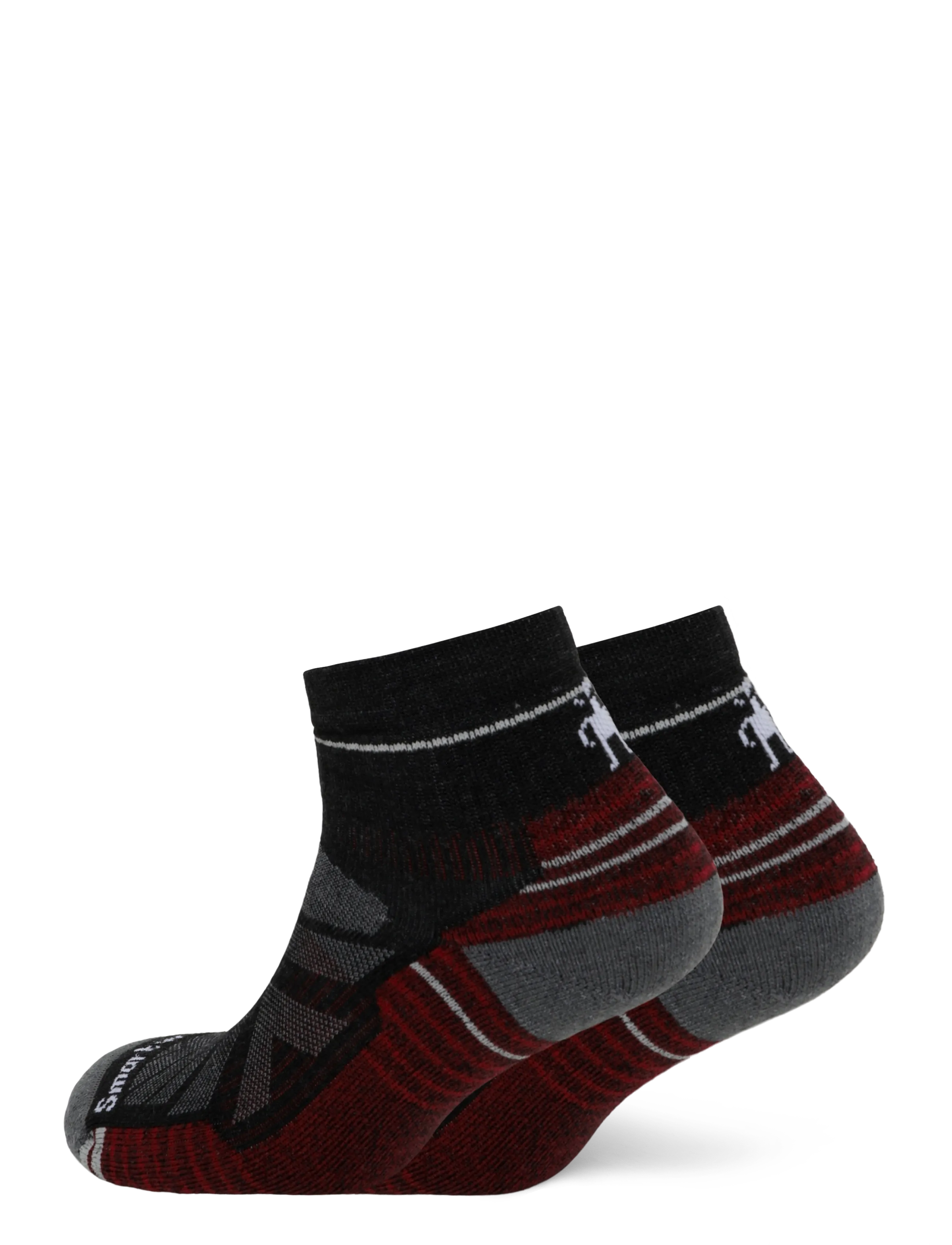 Smartwool Hike Light Cushion Ankle Socks - Riided - CHARCOAL / grey