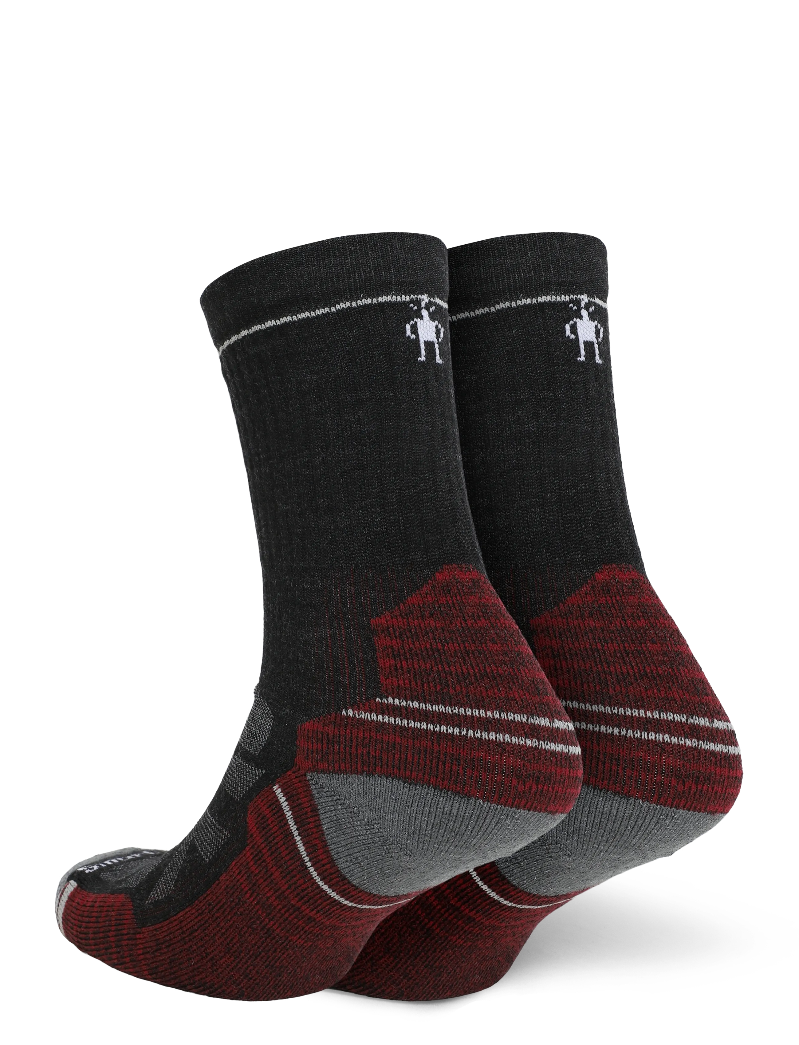 Smartwool Hike Light Cushion Crew Socks - Riided - CHARCOAL / black