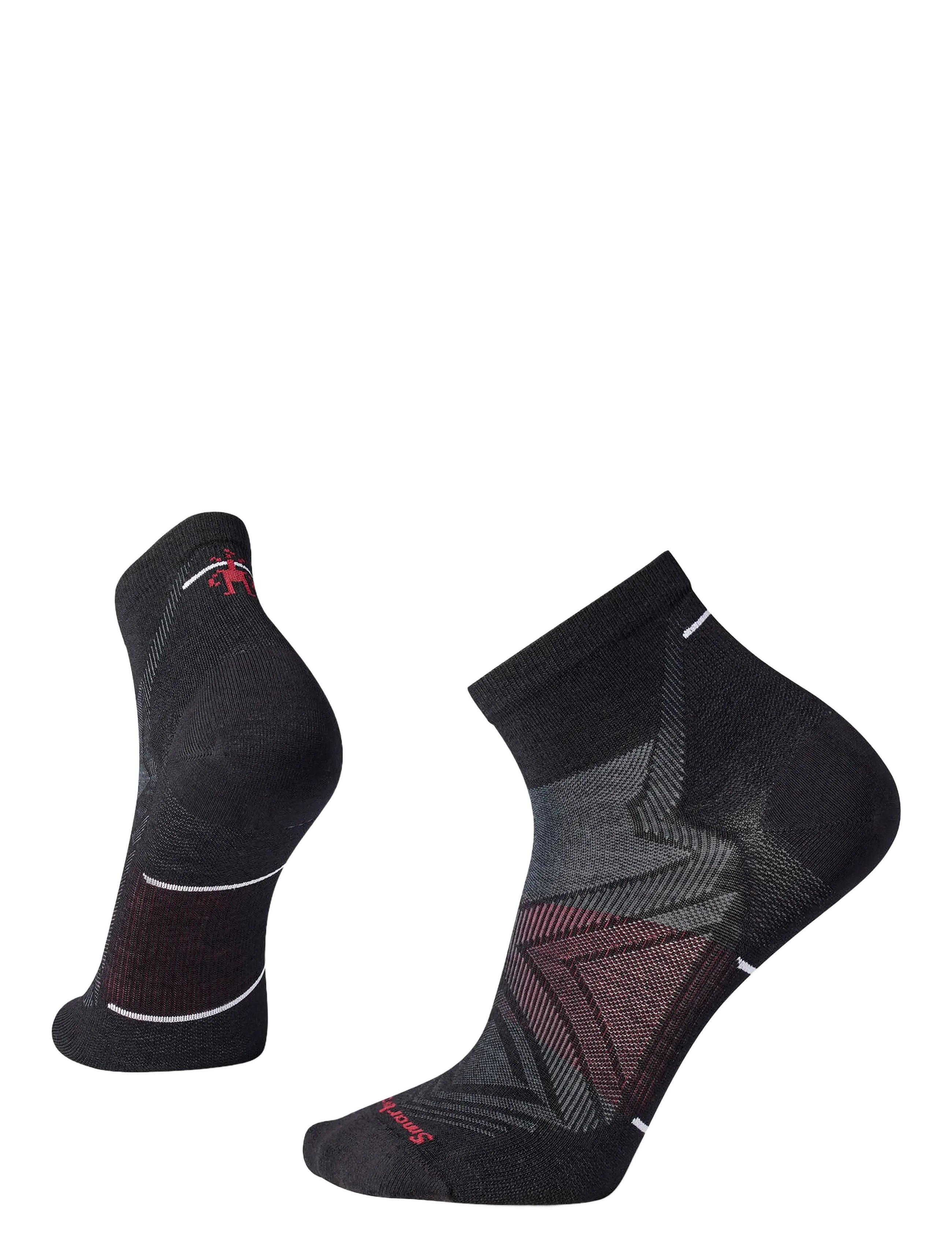 Smartwool Run Zero Cushion Ankle Socks - Smartwool - BLACK / black