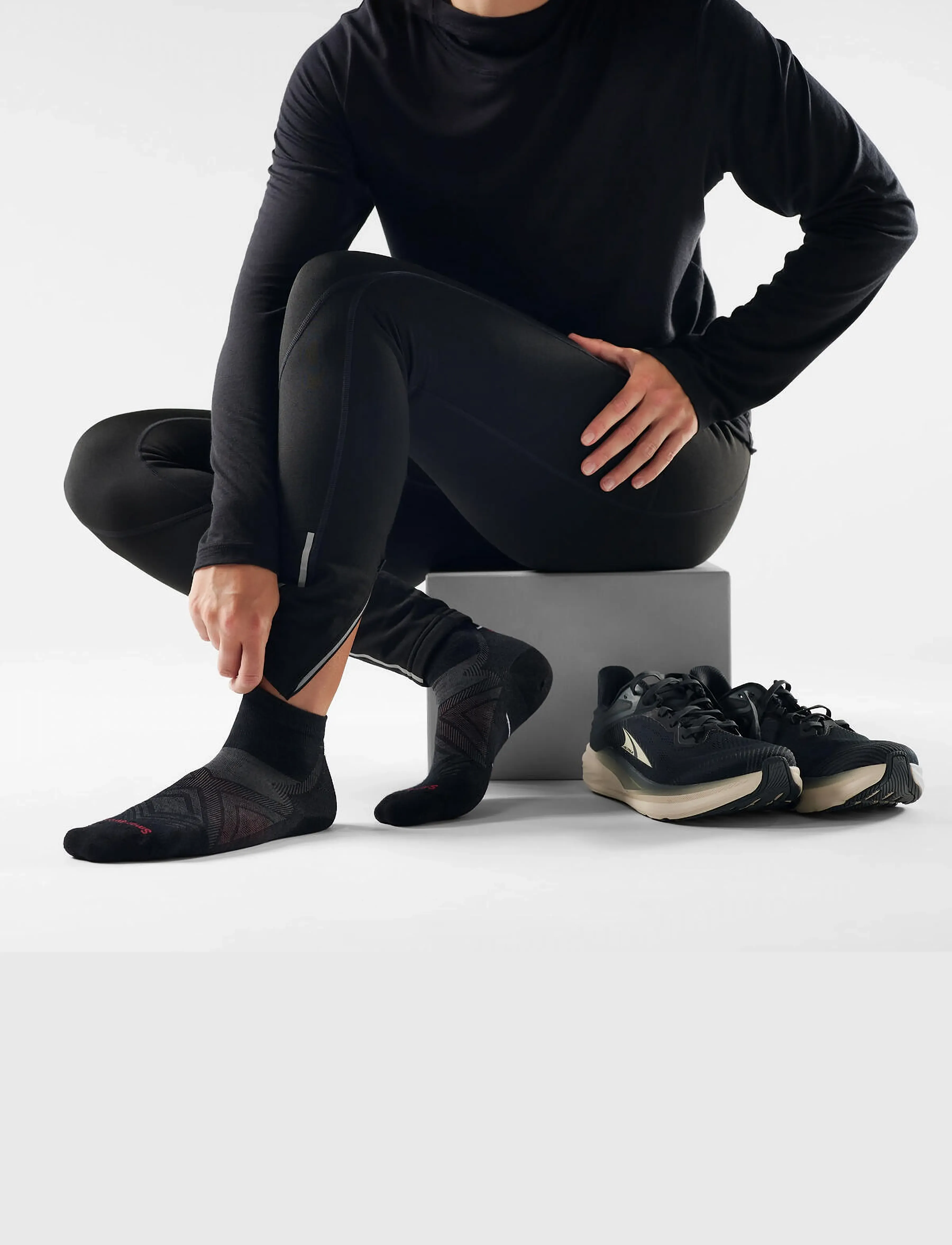 Run Zero Cushion Ankle Socks