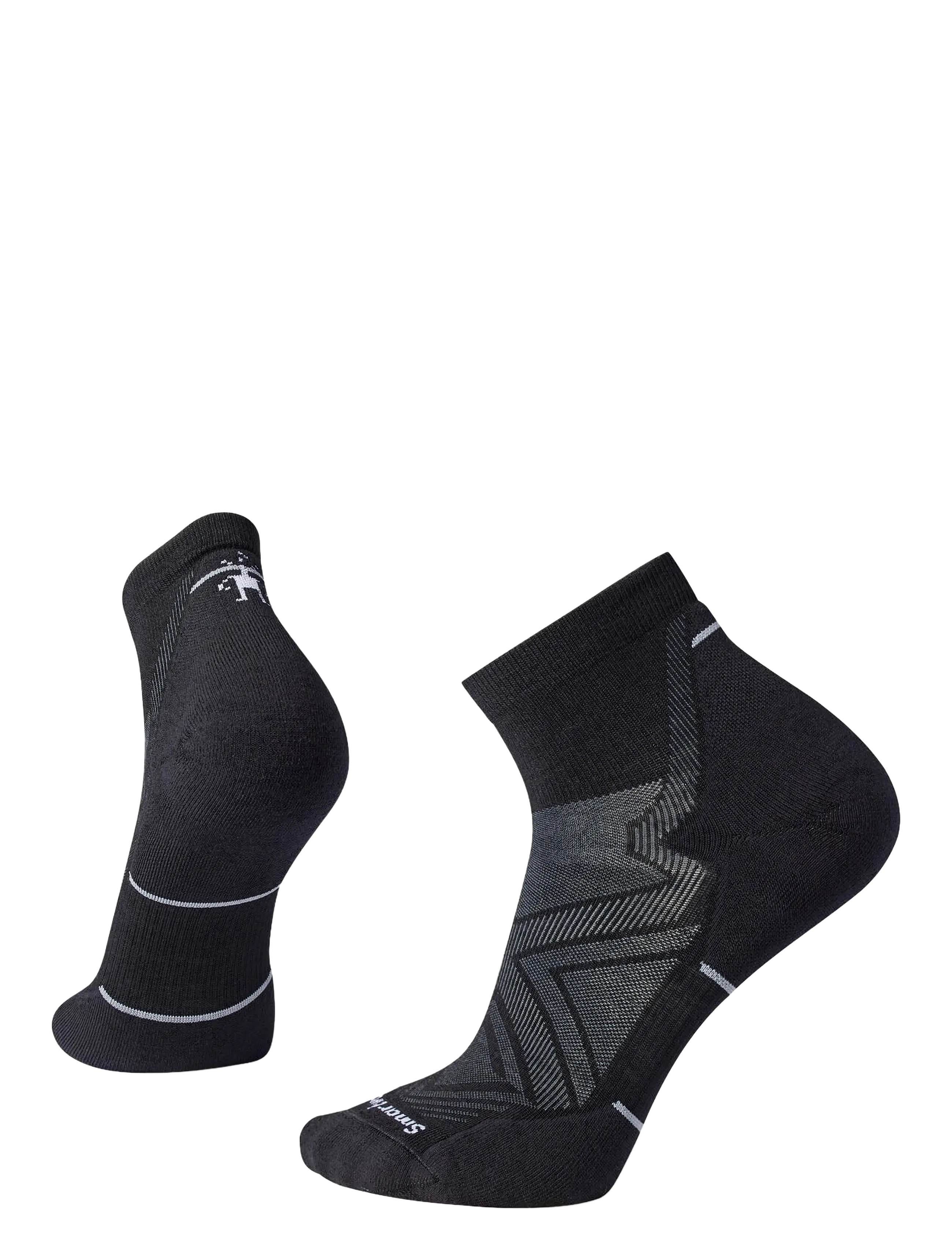 Smartwool Run Targeted Cushion Ankle Socks - Clothing - BLACK / black