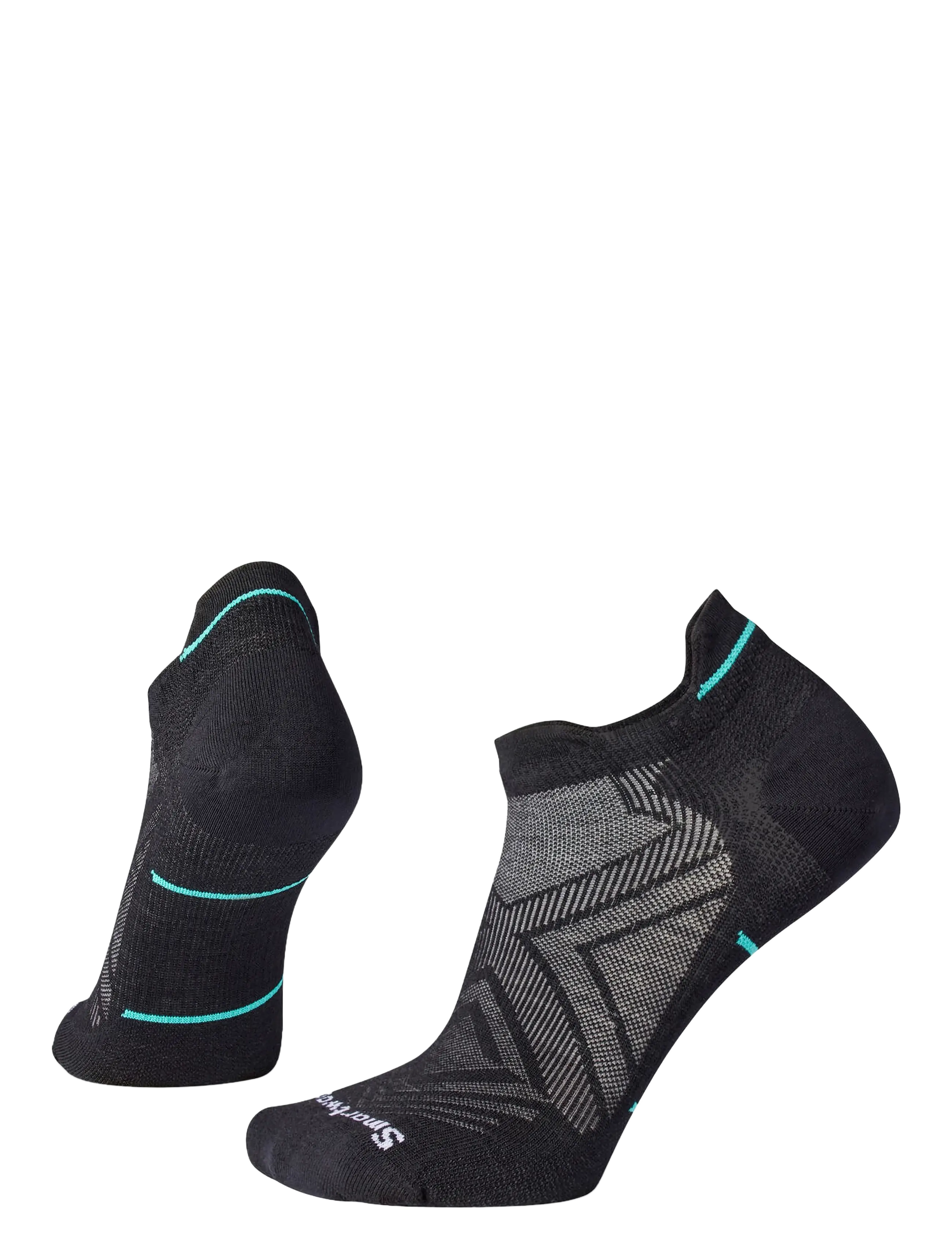 Smartwool Women's Run Zero Cushion Low Ankle Socks - Tøj - BLACK / black