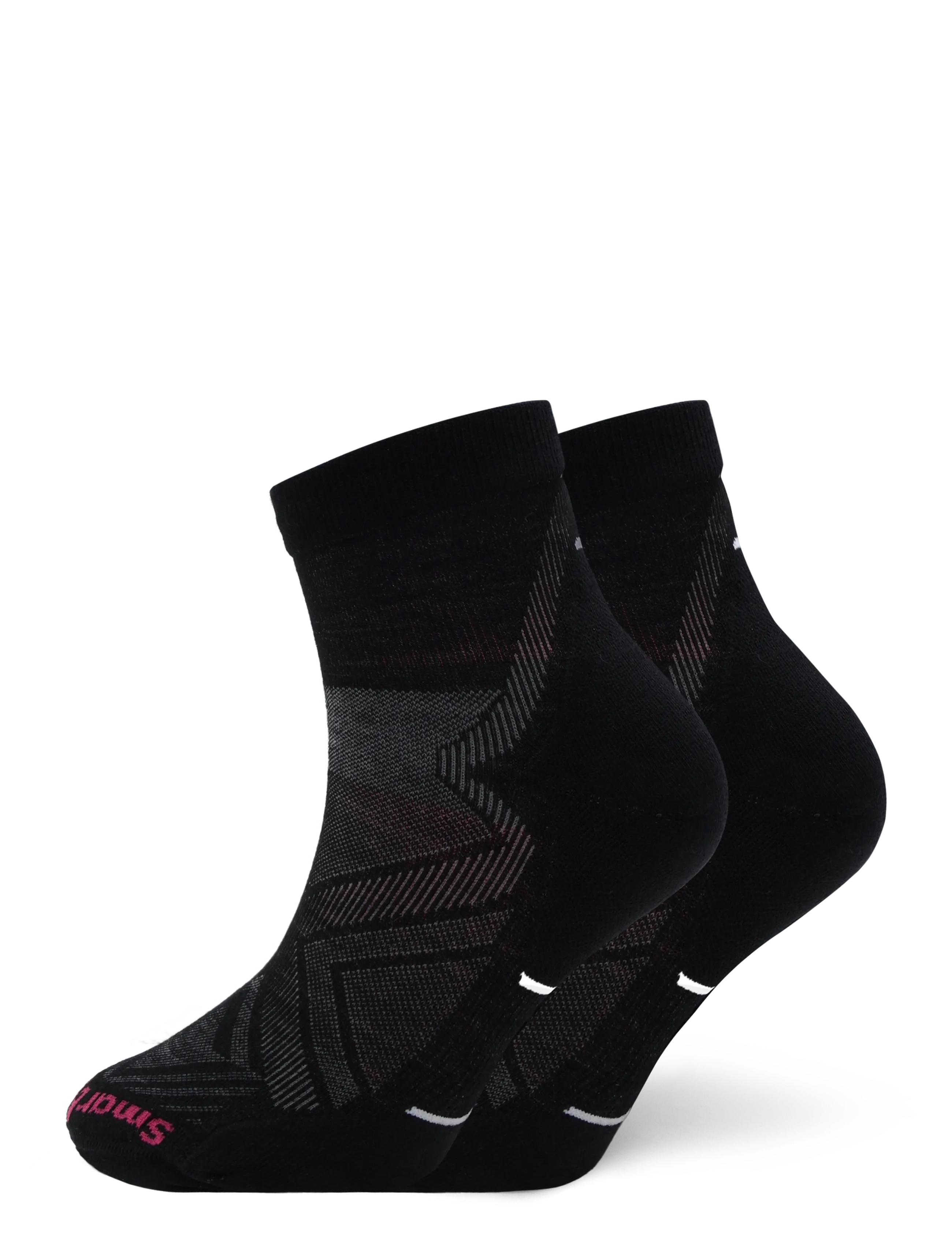 Smartwool Women's Run Targeted Cushion Ankle Socks, Damen, Lauf Knöchelsocken, Schwarz, Gr: S