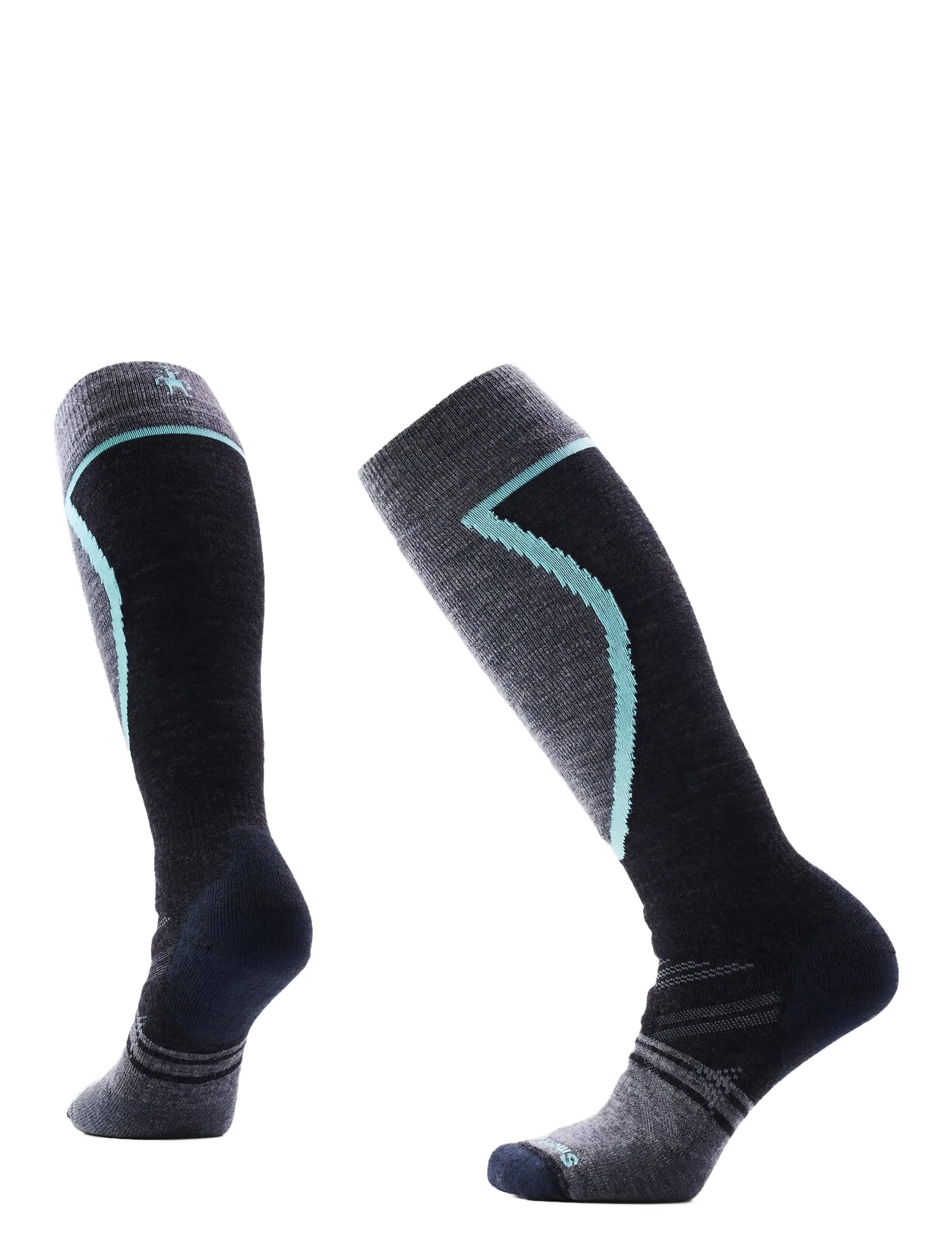 Smartwool Women's Ski Full Cushion OTC Socks - Clothing - CHARCOAL / black