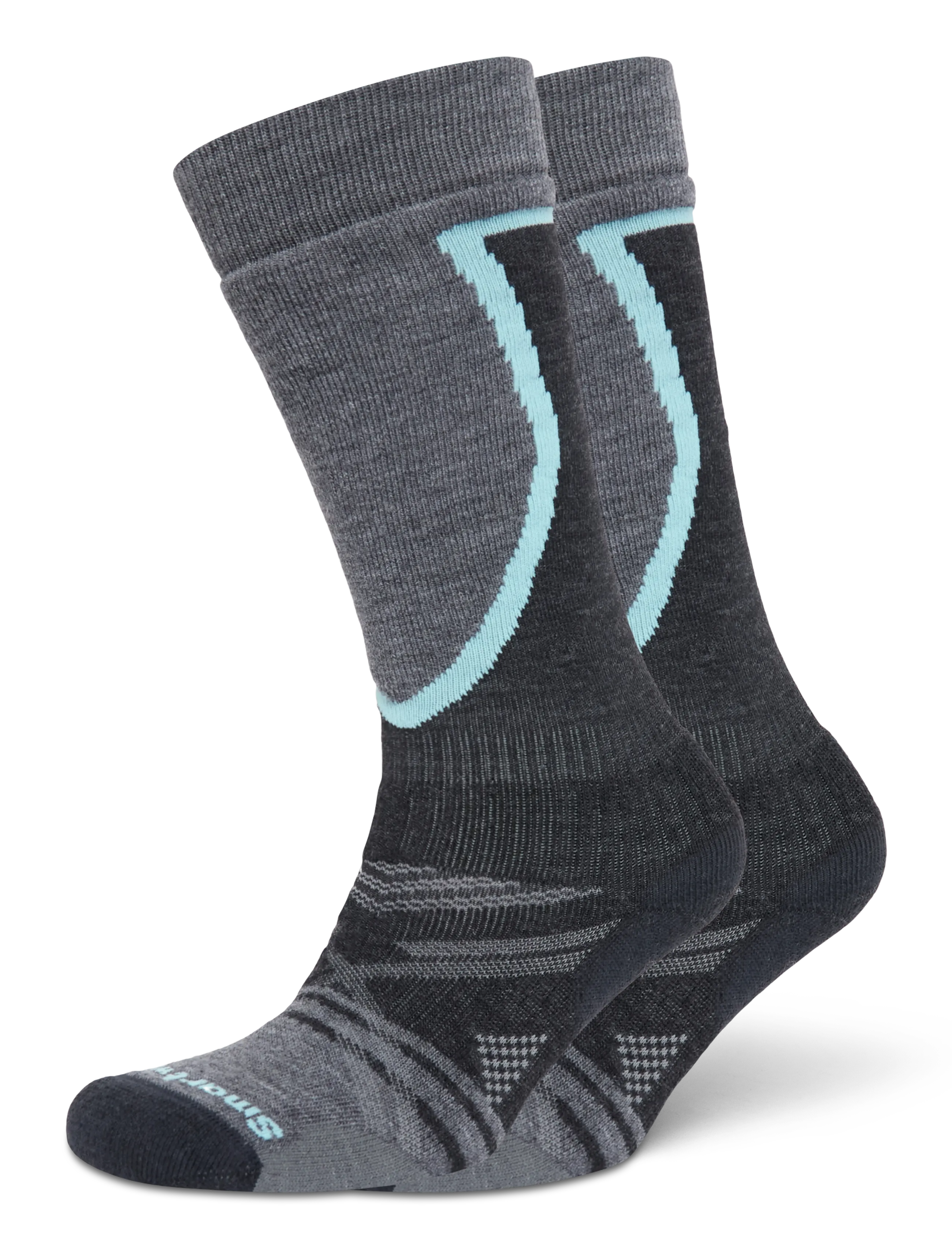 Smartwool Women's Ski Full Cushion OTC Socks - Strømper - CHARCOAL / black