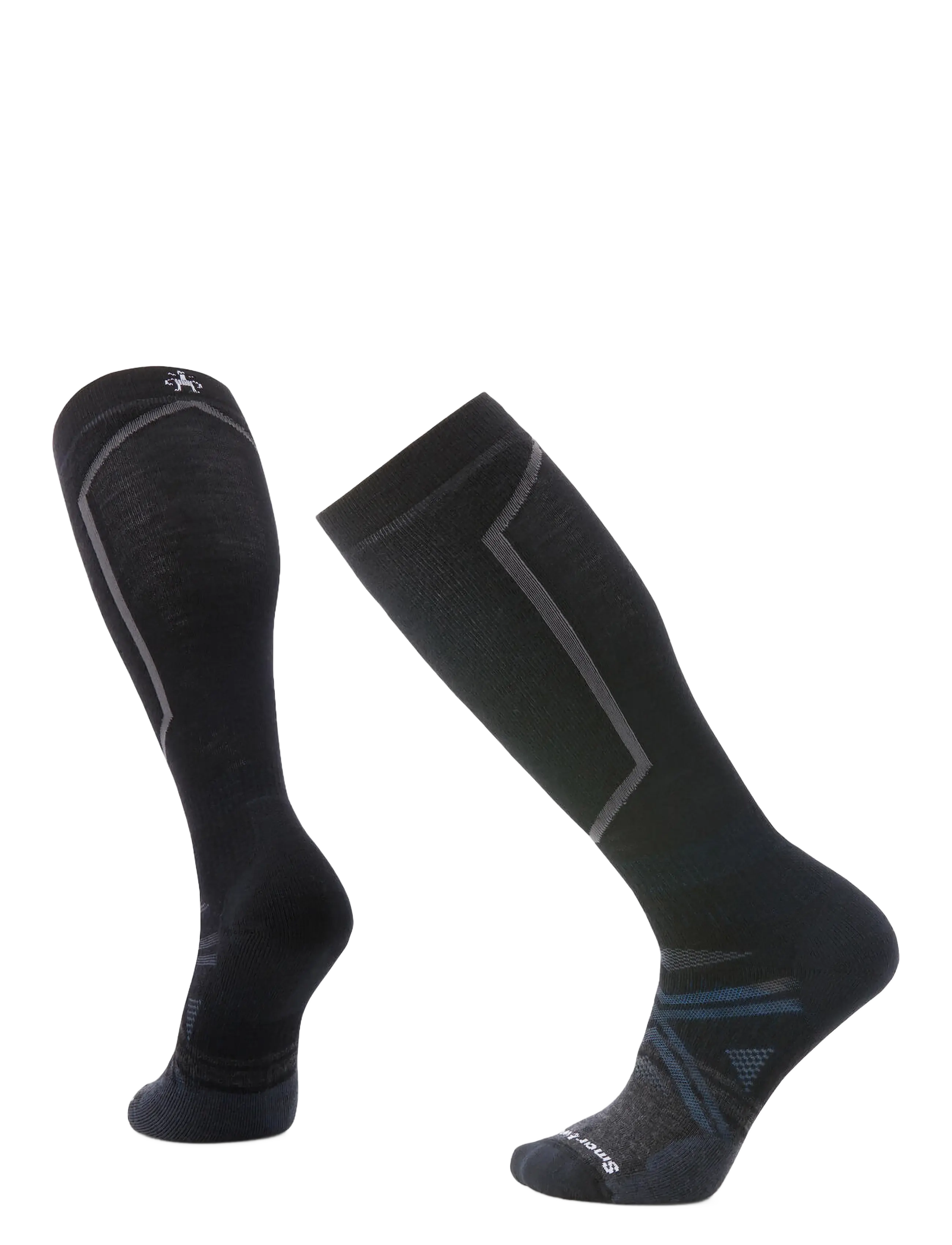 Smartwool Ski Full Cushion OTC Socks - Riided - BLACK / black