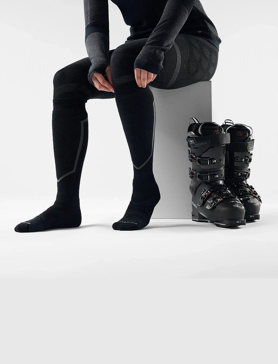 Smartwool - Ski Full Cushion OTC Socks - spordisokid - black - 0
