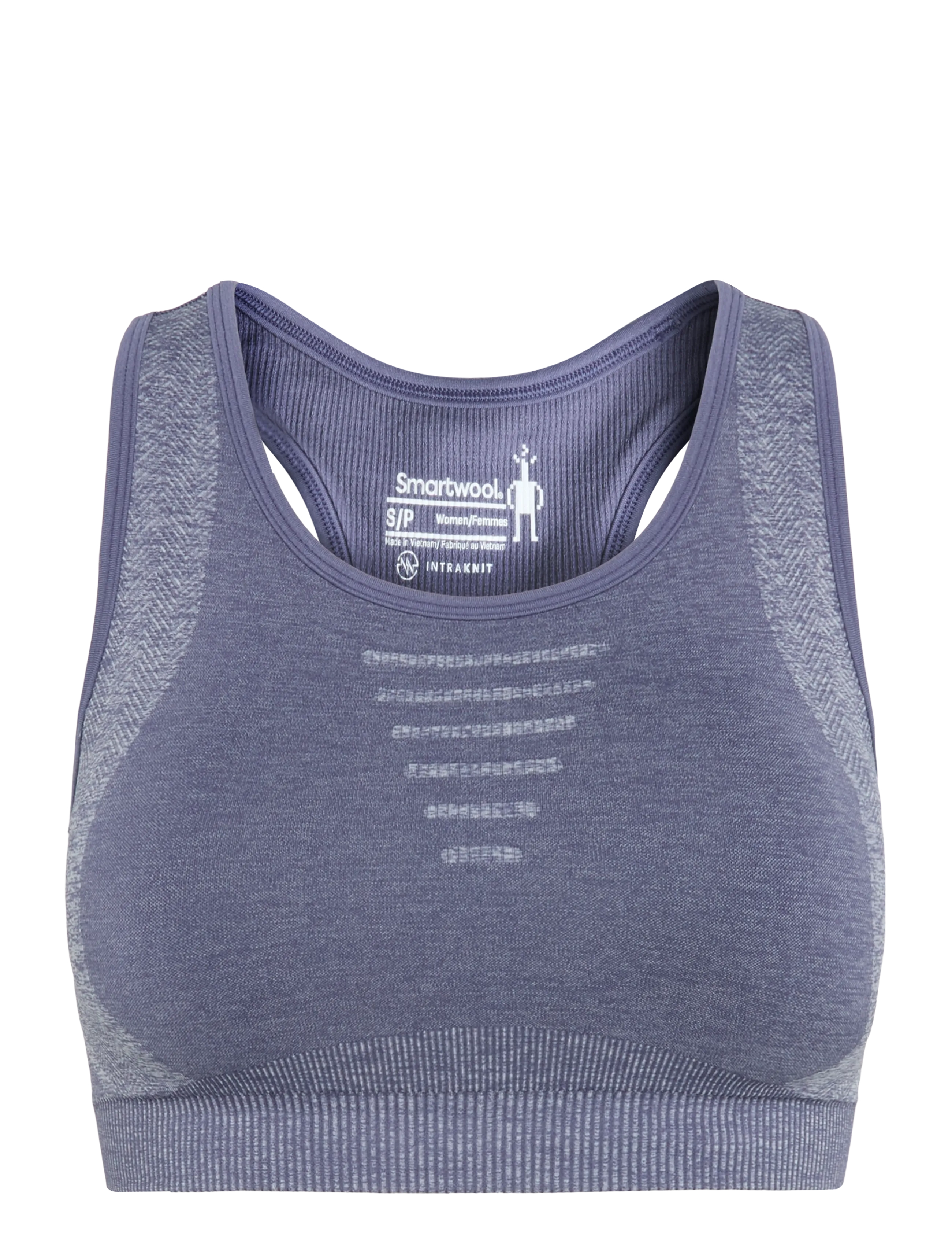 Smartwool Women's Intraknit Racerback Bra - Rinnahoidjad - NIGHTFALL BLUE HEATHER / blue