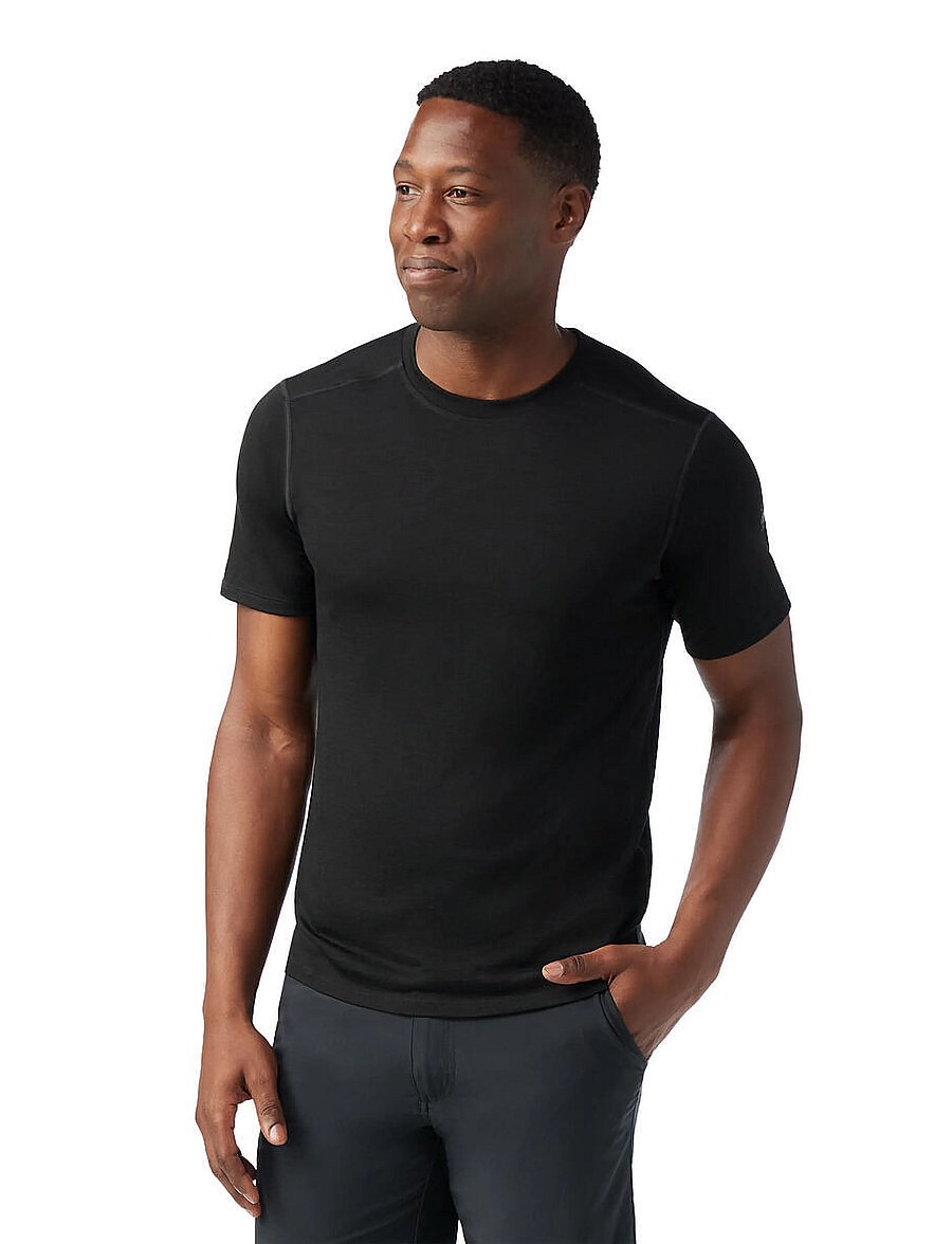 Smartwool - Men's Merino Short Sleeve Tee Boxed - tops & t-shirts - black - 0