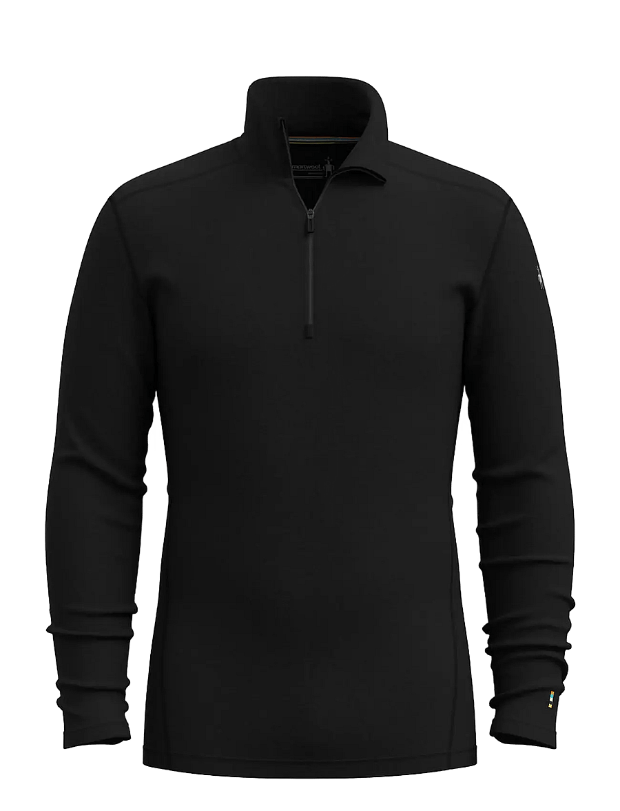 Smartwool - Men's Classic Thermal Merino Base Layer 1/4 Boxed - funktionsunterwäsche - oberteile - black - 1
