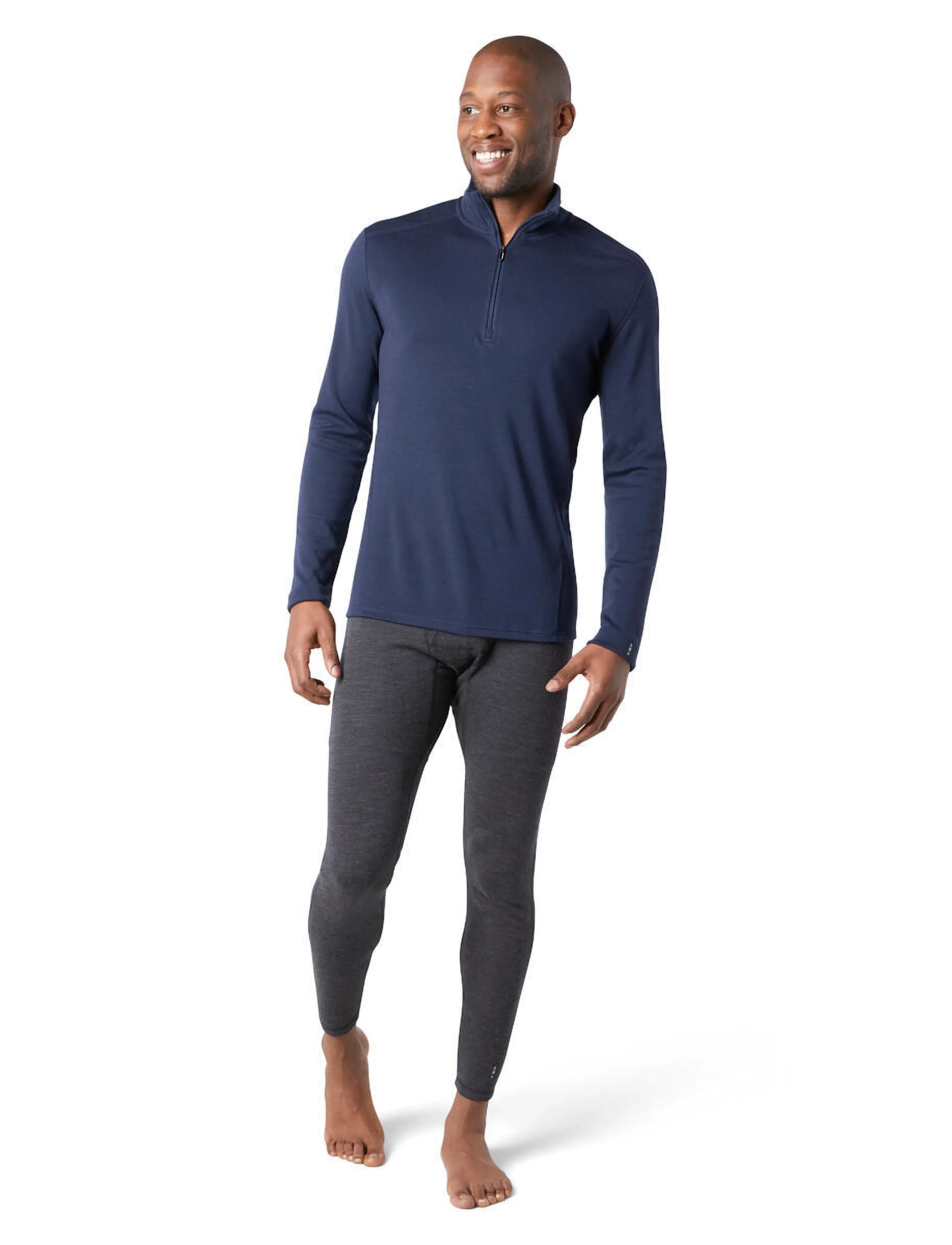Smartwool - Men's Classic Thermal Merino Base Layer 1/4 Boxed - aluskihina kantavad alussärgid - deep navy - 0