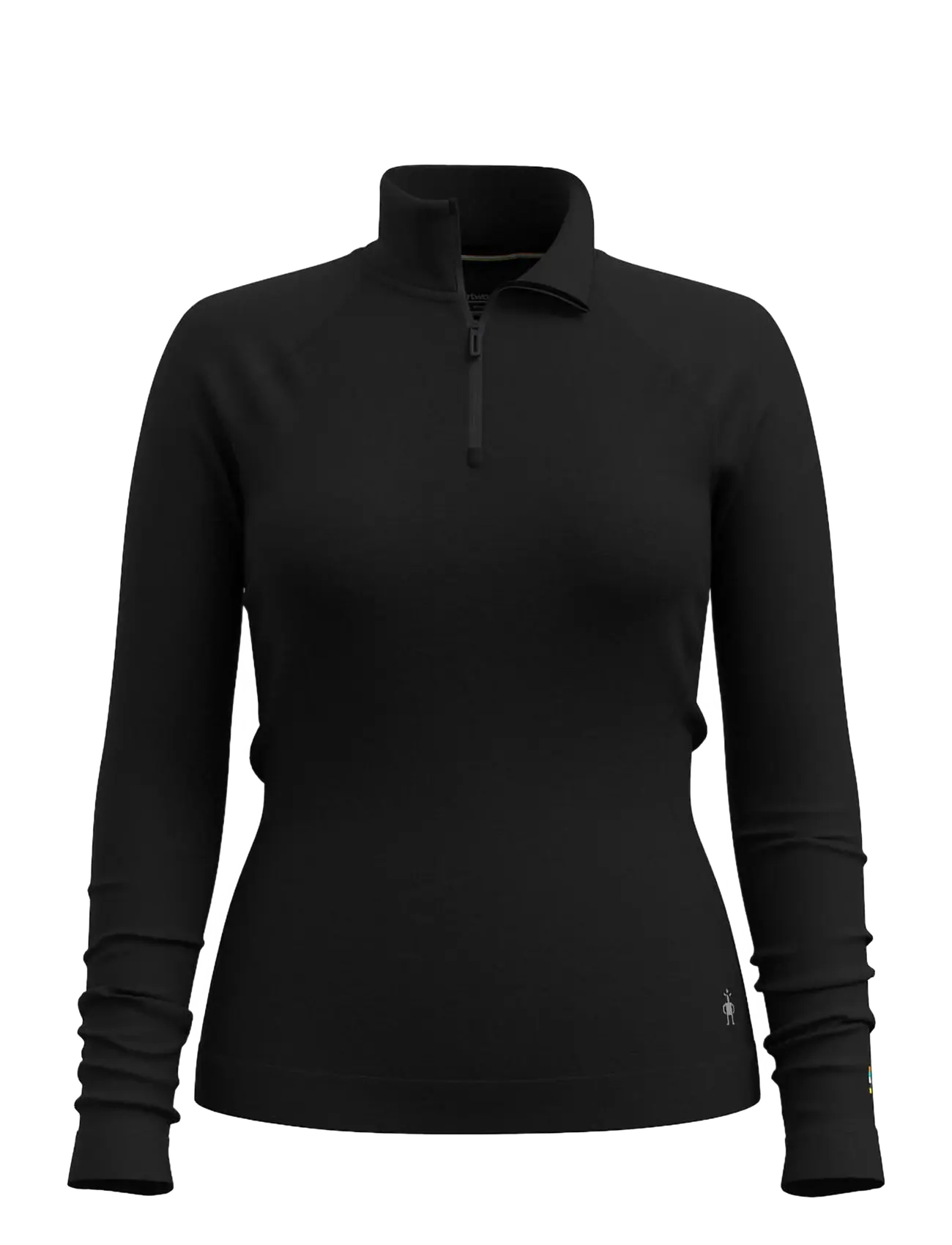 Smartwool Women's Classic Thermal Merino Base Layer 1/4 Boxed - Golf - BLACK / black