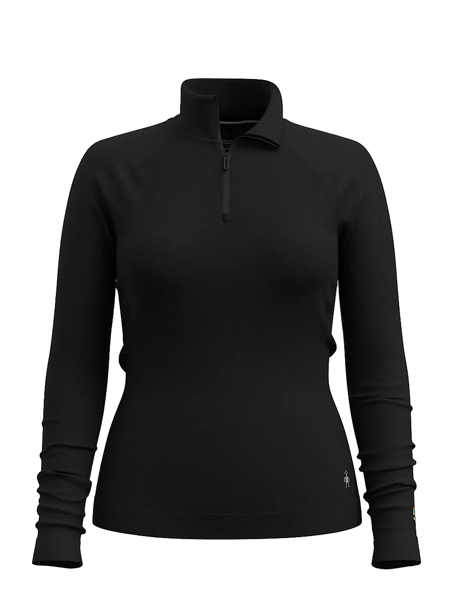 Smartwool - Women's Classic Thermal Merino Base Layer 1/4 Boxed - base layer tops - black - 1