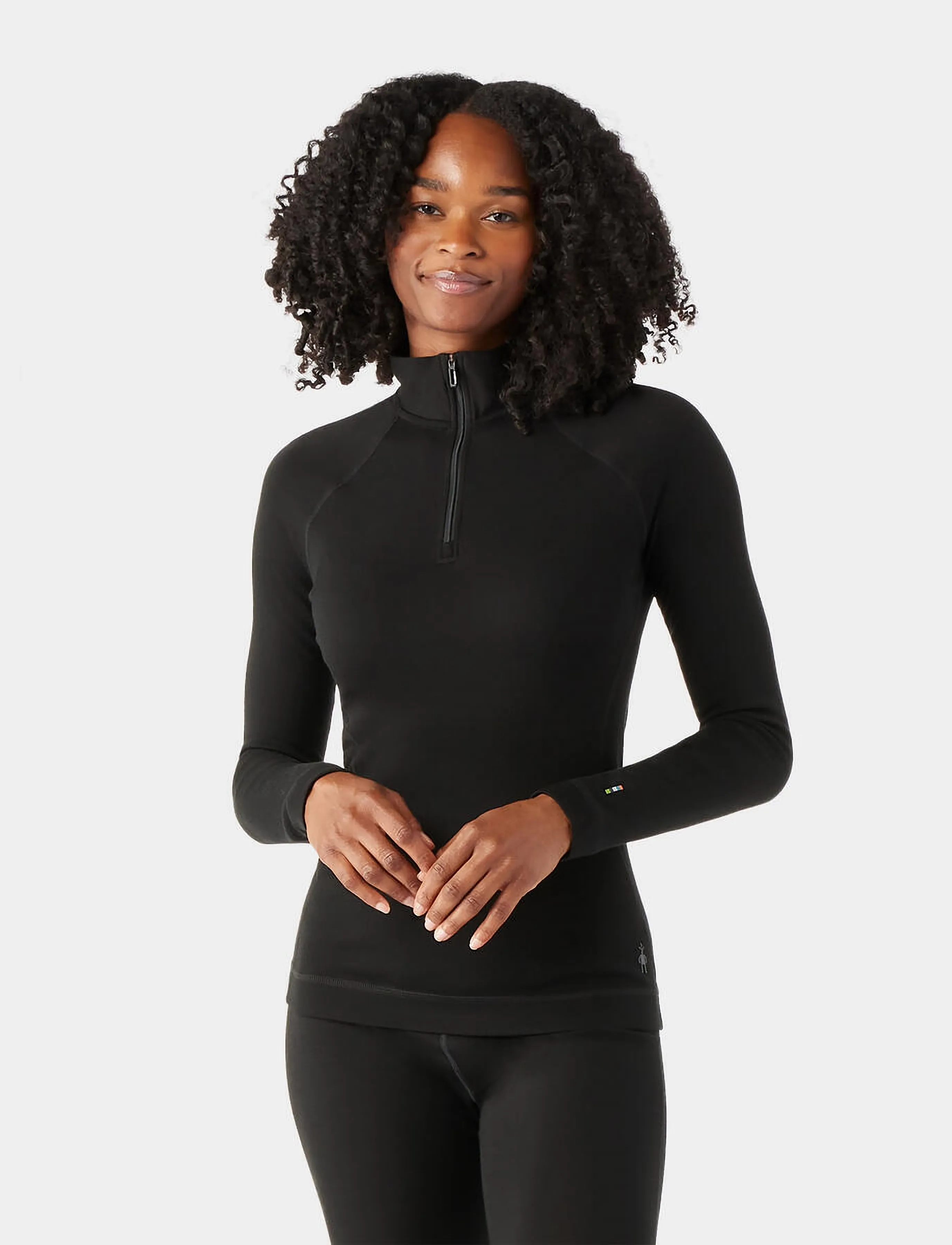 Smartwool - Women's Classic Thermal Merino Base Layer 1/4 Boxed - base layer tops - black - 0