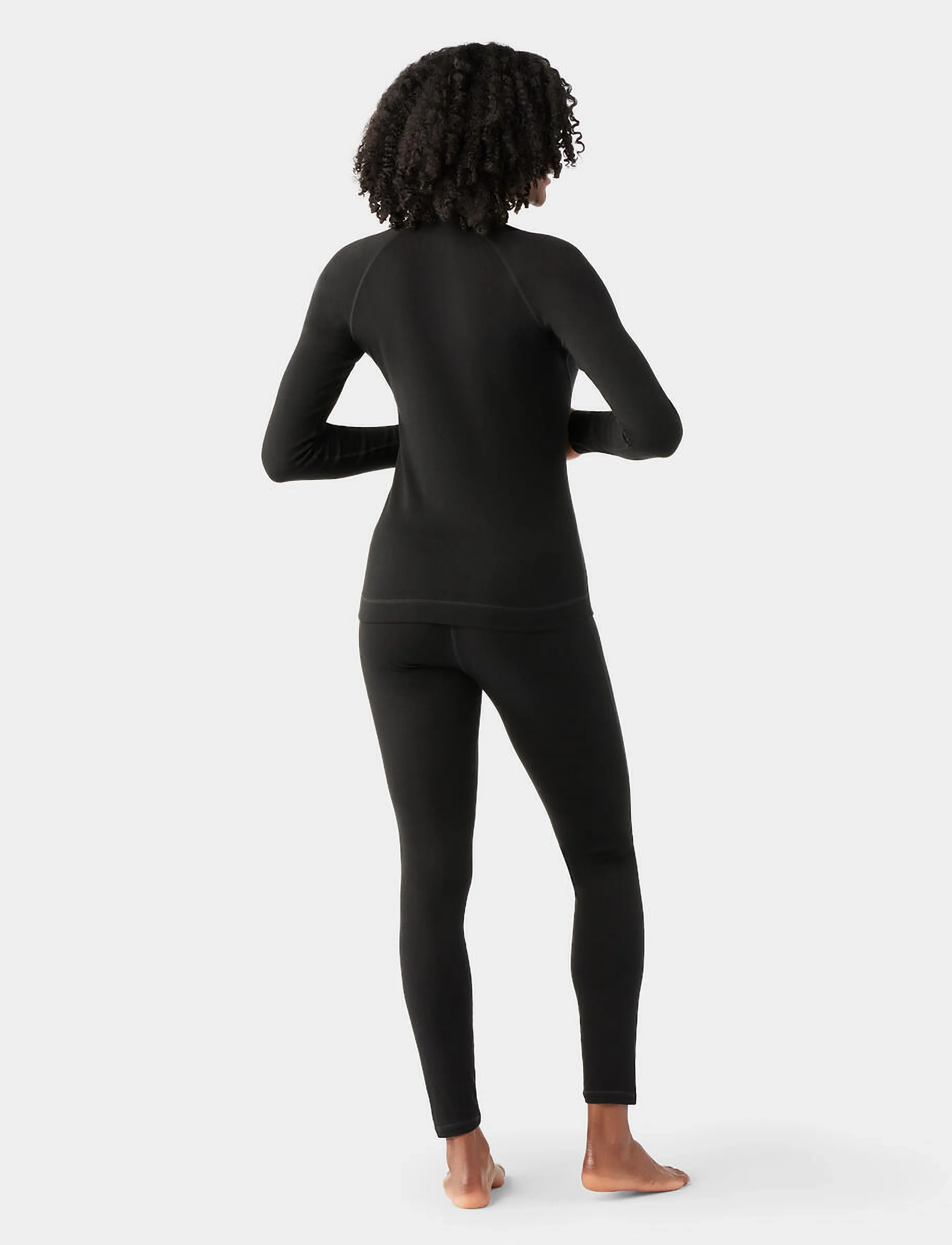 Smartwool - Women's Classic Thermal Merino Base Layer 1/4 Boxed - base layer tops - black - 2