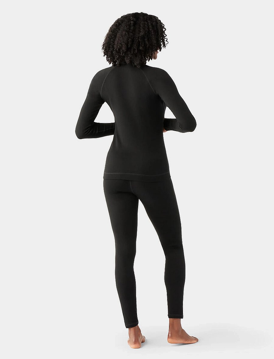 Smartwool - Women's Classic Thermal Merino Base Layer 1/4 Boxed - base layer tops - black - 2