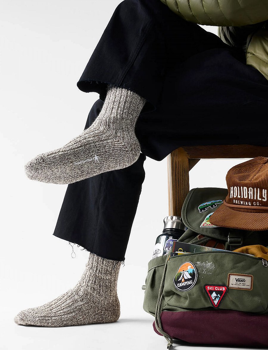 Smartwool - Everyday Cozy Heritage Rib Crew Socks - fossil - 0