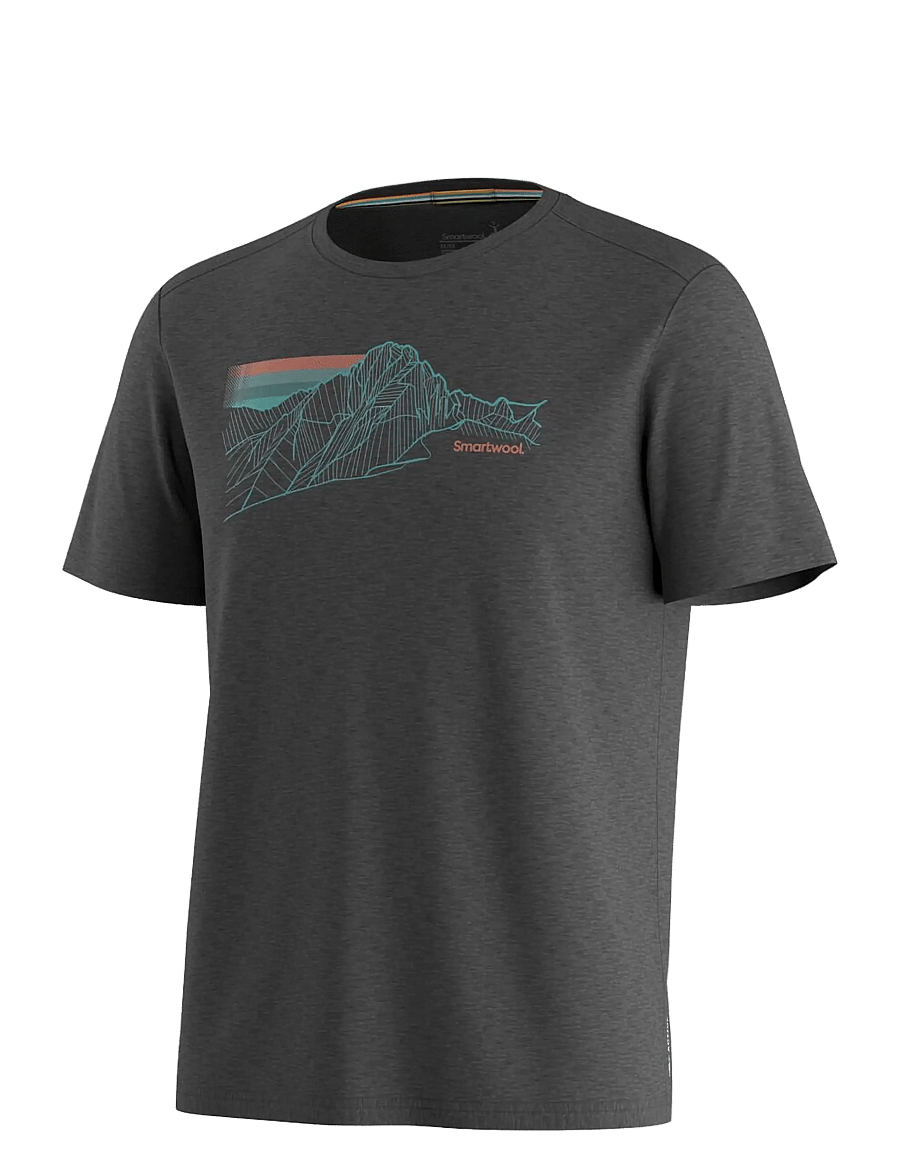 Smartwool - Men's Alpine Trace Active Short Sleeve G - oberteile & t-shirts - charcoal heather - 1