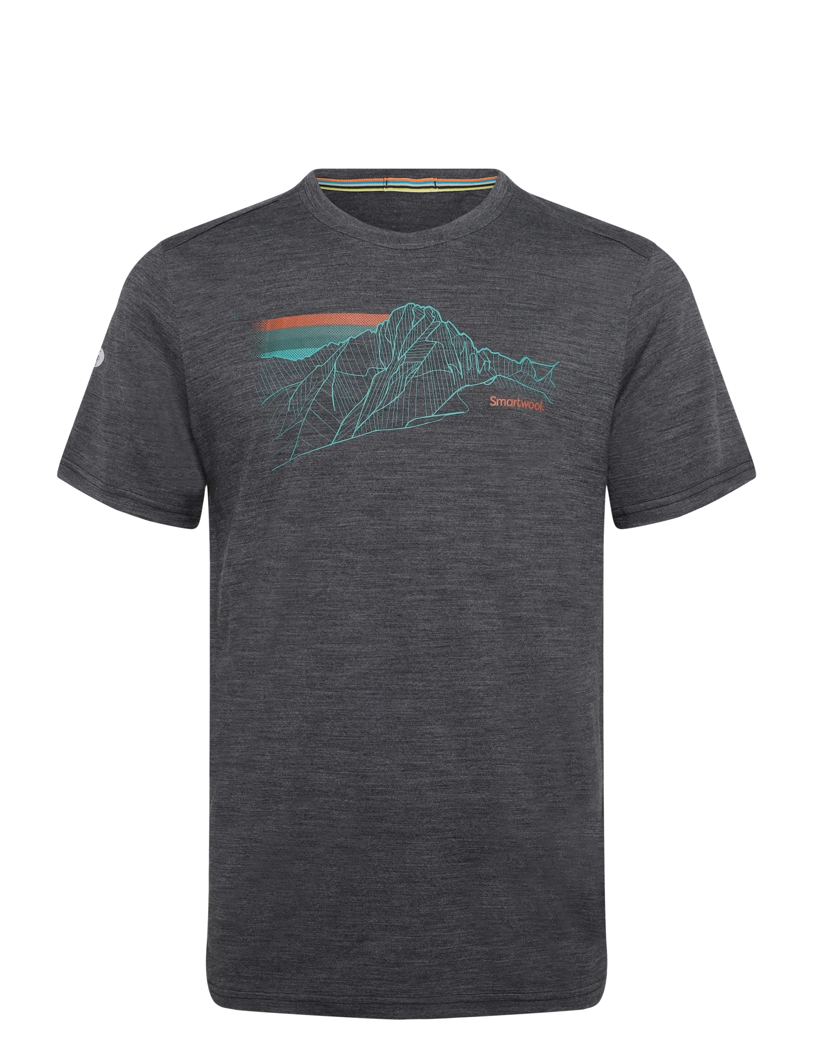 Smartwool Men's Alpine Trace Active Short Sleeve G - Kläder - CHARCOAL HEATHER / grey