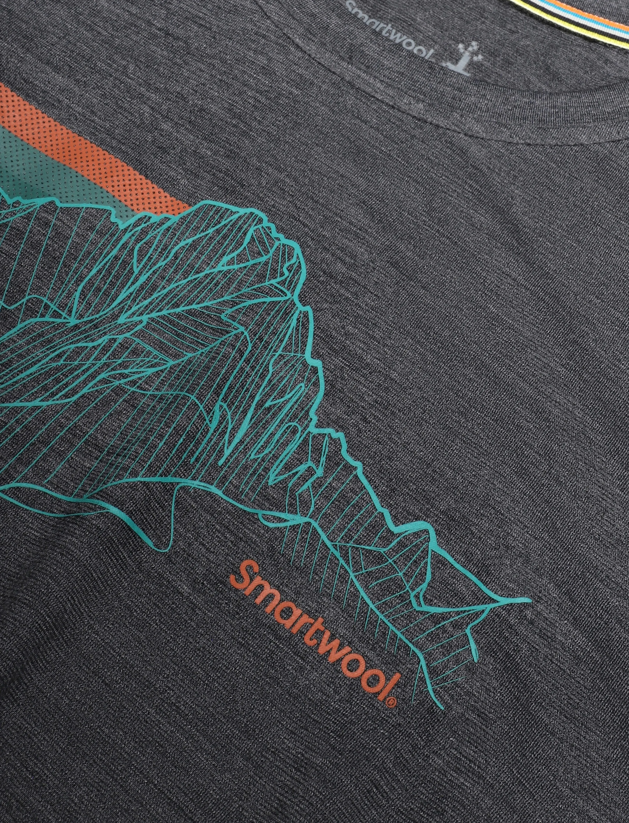 Smartwool - Men's Alpine Trace Active Short Sleeve G - herbstersparnisse - charcoal heather - 4