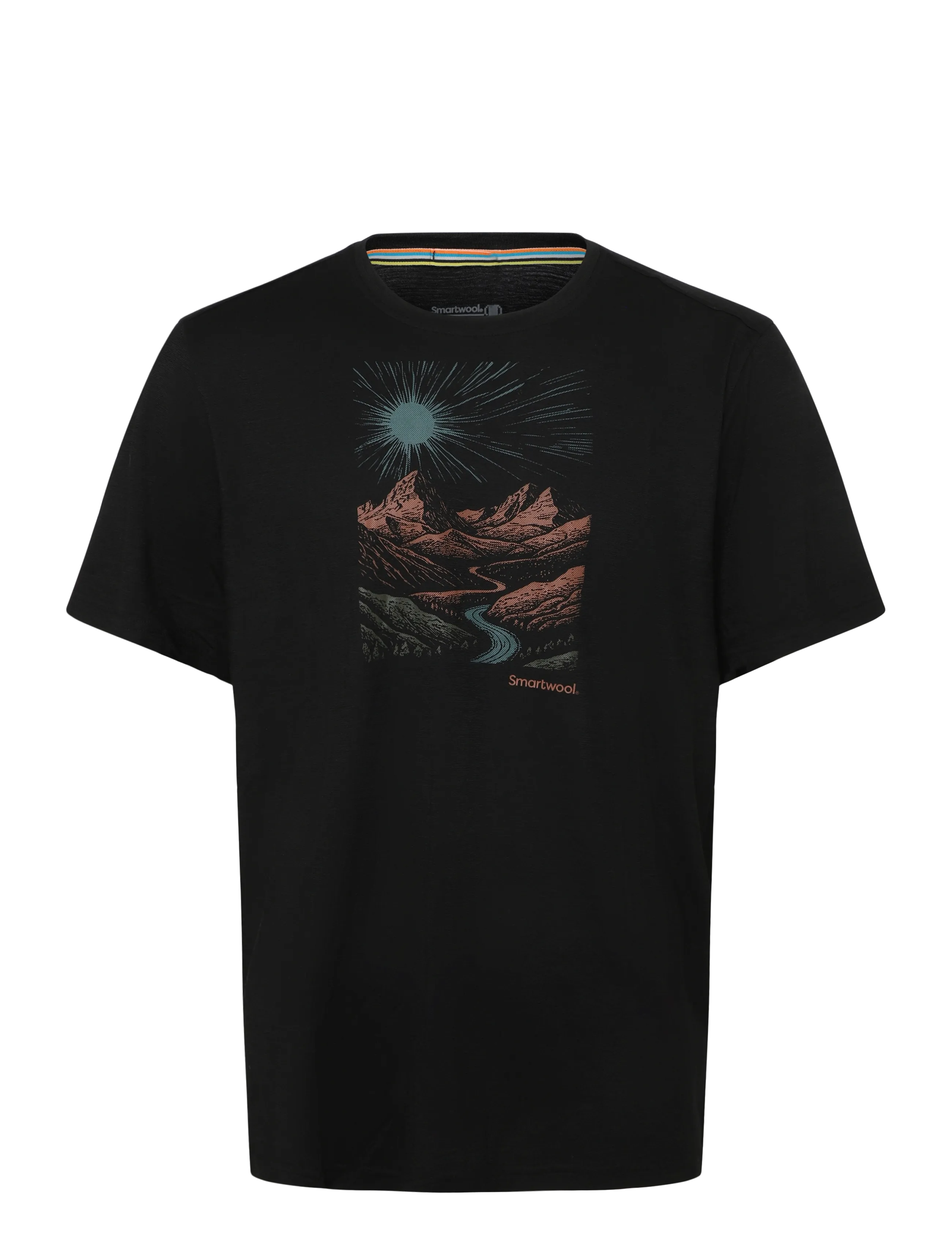 Smartwool Men's Wander Valley Active Short Sleeve - T-Shirts - BLACK / black