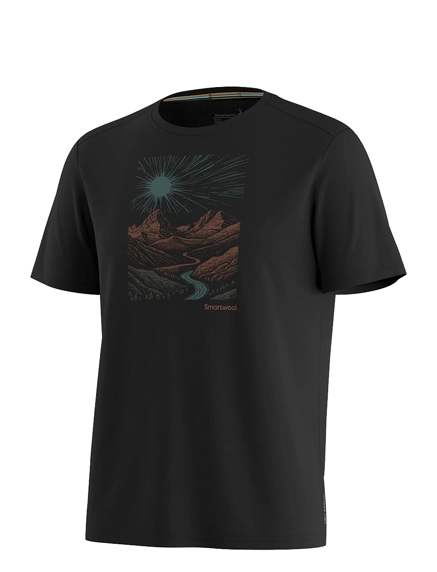 Smartwool - Men's Wander Valley Active Short Sleeve - oberteile & t-shirts - black - 1