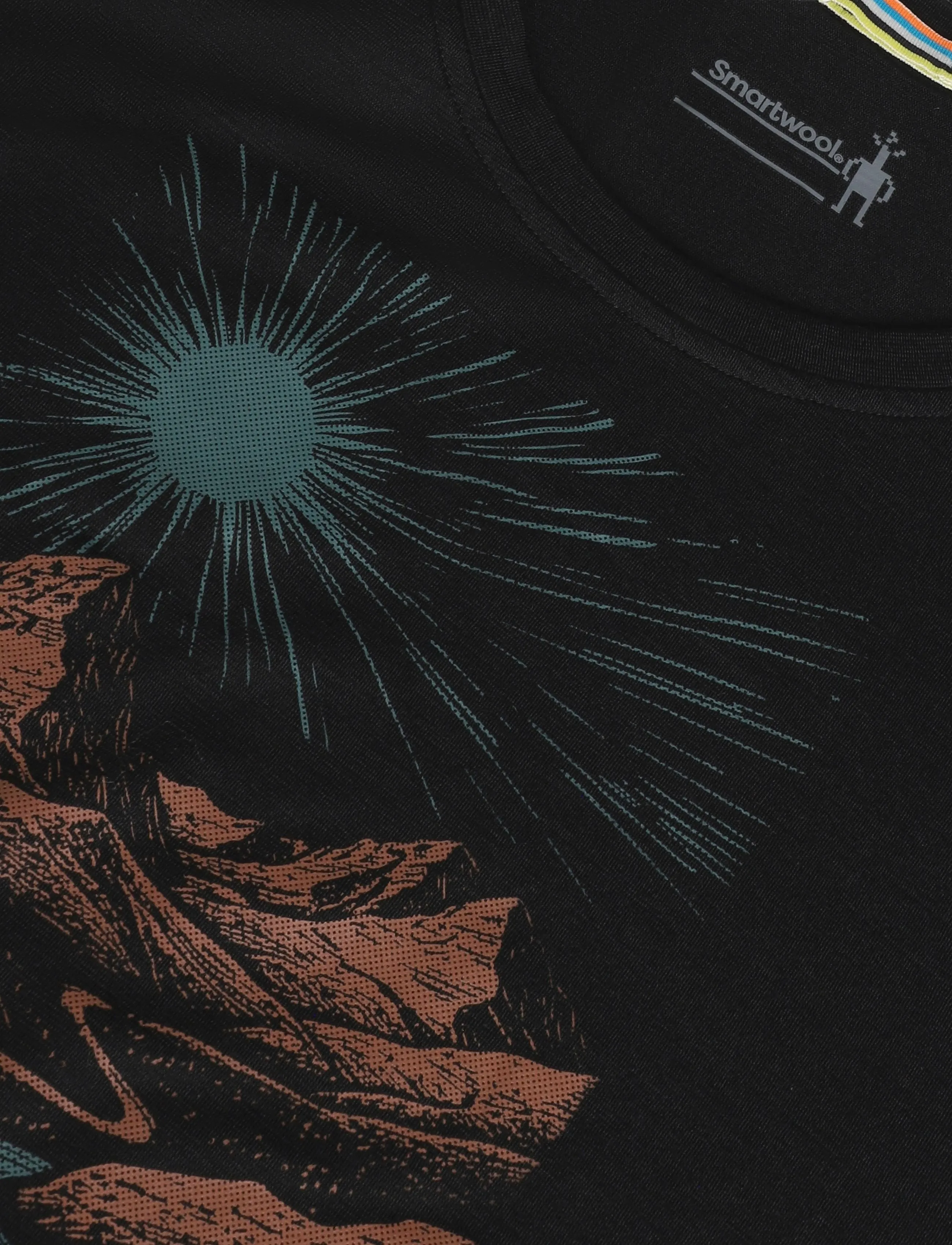 Smartwool - Men's Wander Valley Active Short Sleeve - t-shirts - black - 4