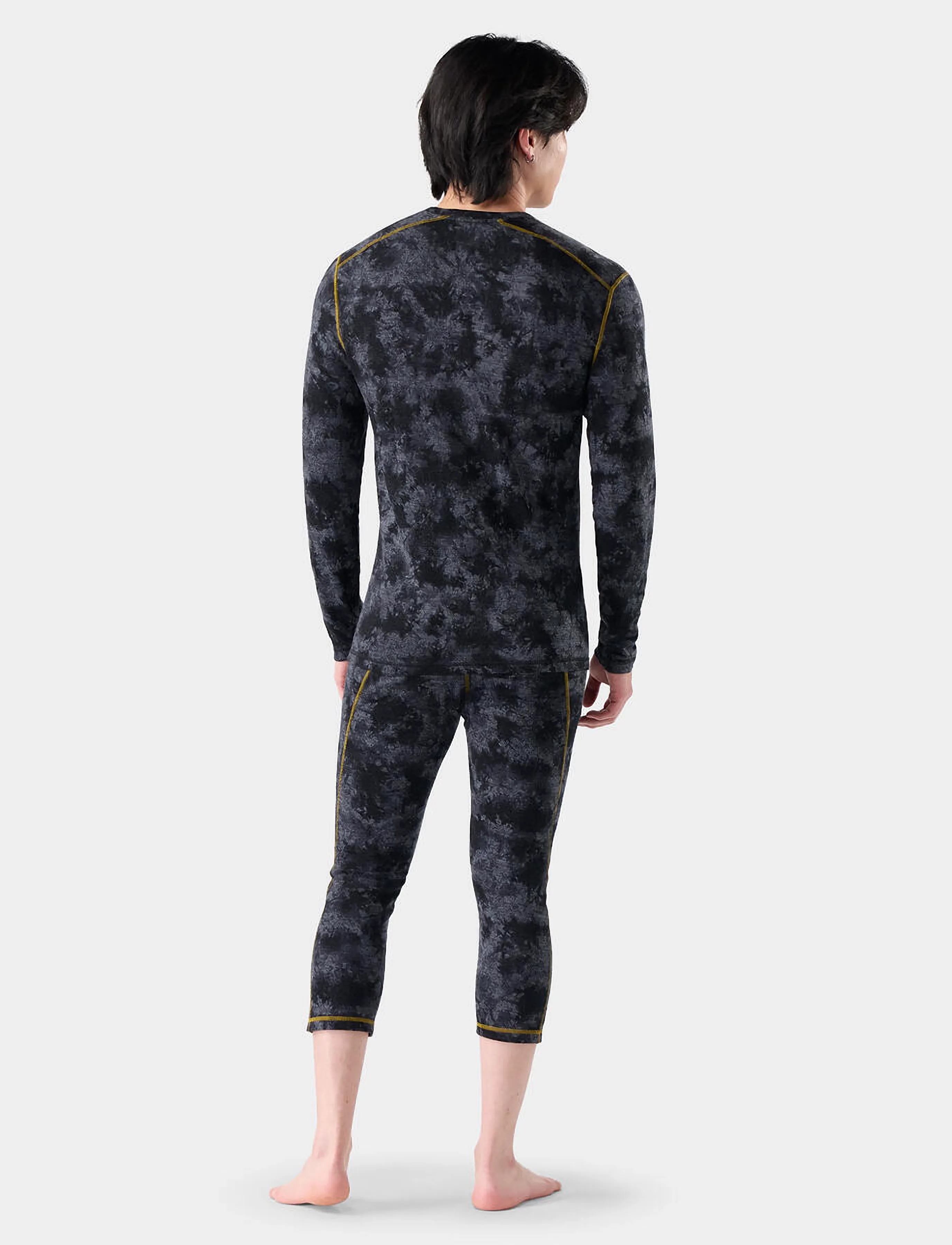 Smartwool - Men's Classic Thermal Merino Base Layer Crew Boxed - aluskihina kantavad alussärgid - black tie dye/hny gold - 2