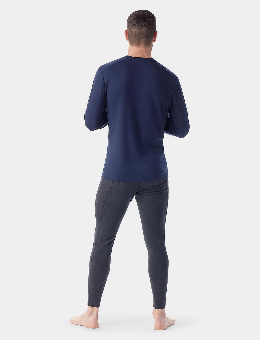 Smartwool - Men's Classic Thermal Merino Base Layer Crew Boxed - funktionsunterwäsche - oberteile - deep navy - 2