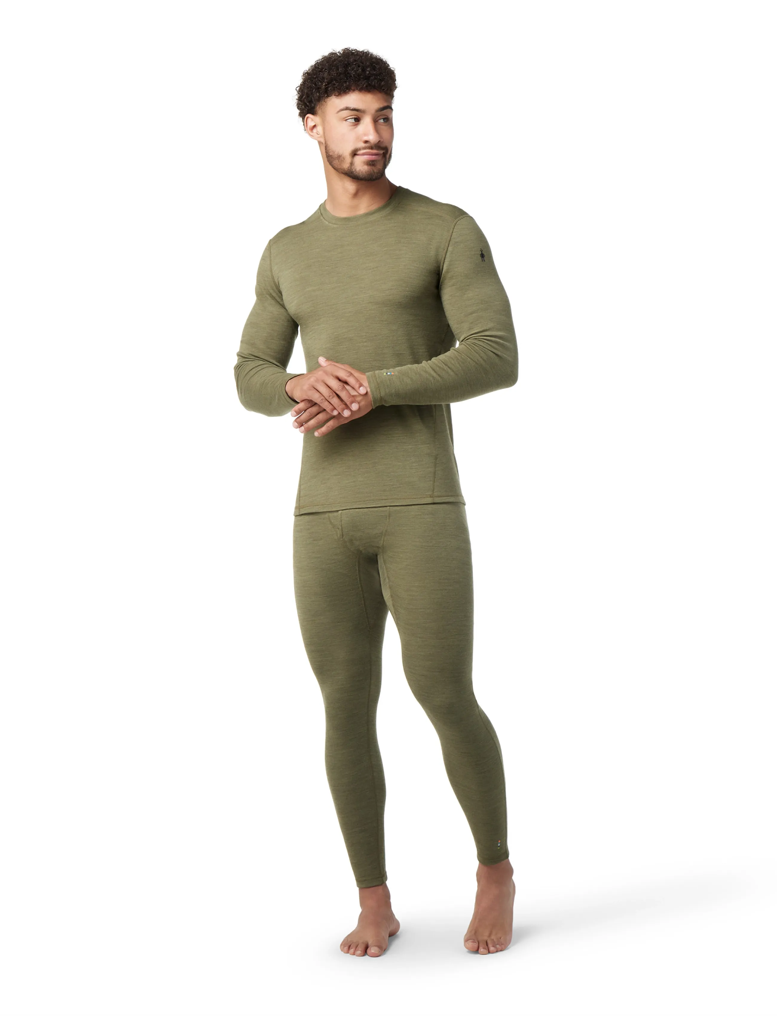 Smartwool - Men's Classic Thermal Merino Base Layer Crew Boxed - baselayer overdele - winter moss heather - 0