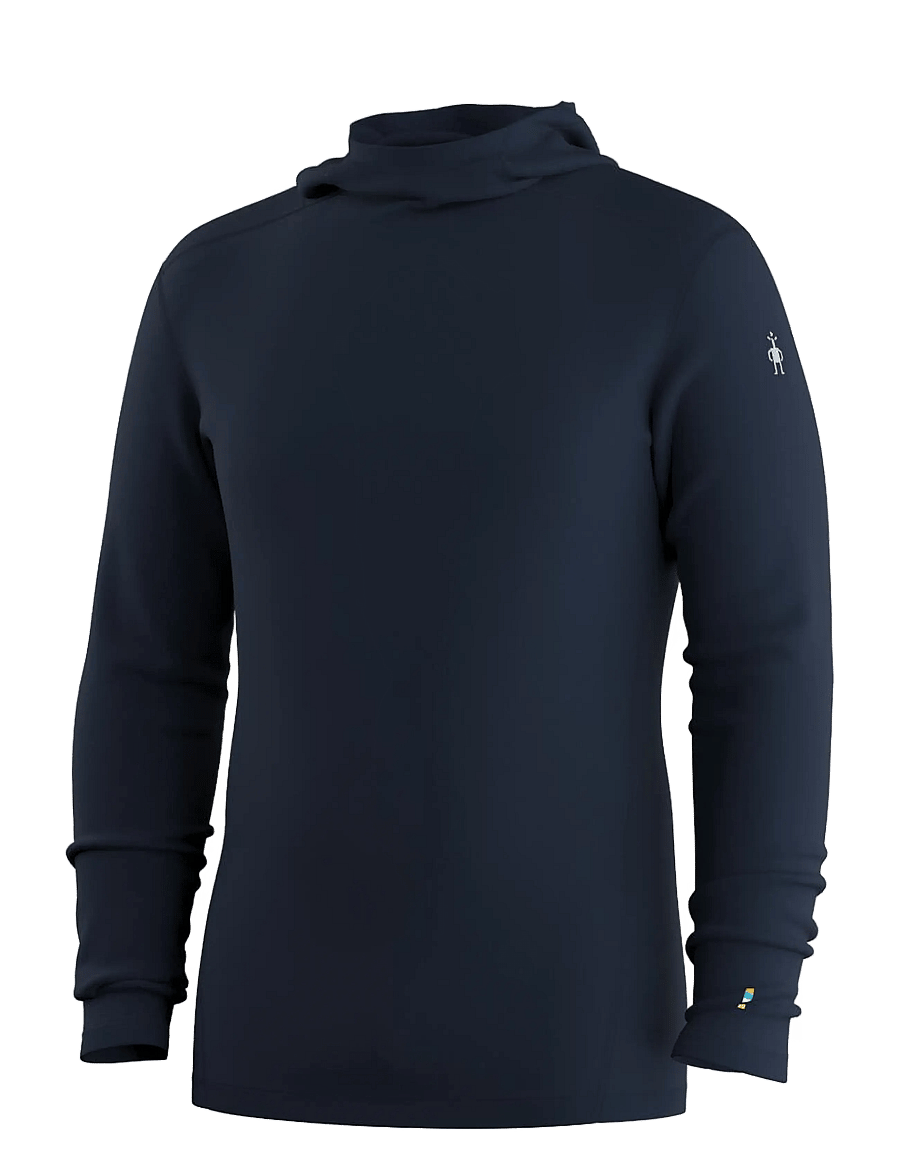 Smartwool - Men's Classic Thermal Merino Base Layer Hood Boxed - funktionsunterwäsche - oberteile - deep navy - 1