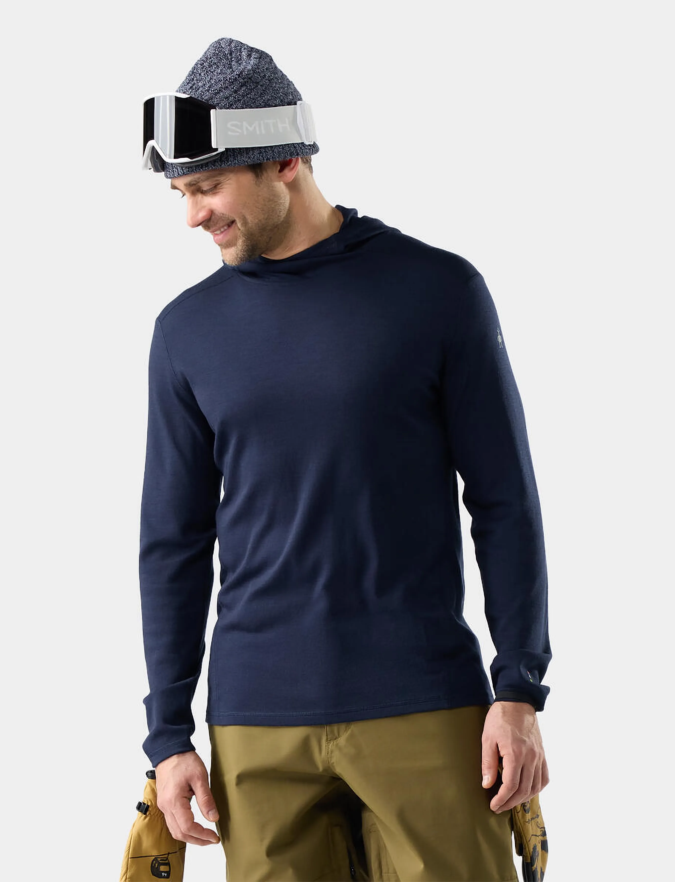 Smartwool - Men's Classic Thermal Merino Base Layer Hood Boxed - funktionsunterwäsche - oberteile - deep navy - 0