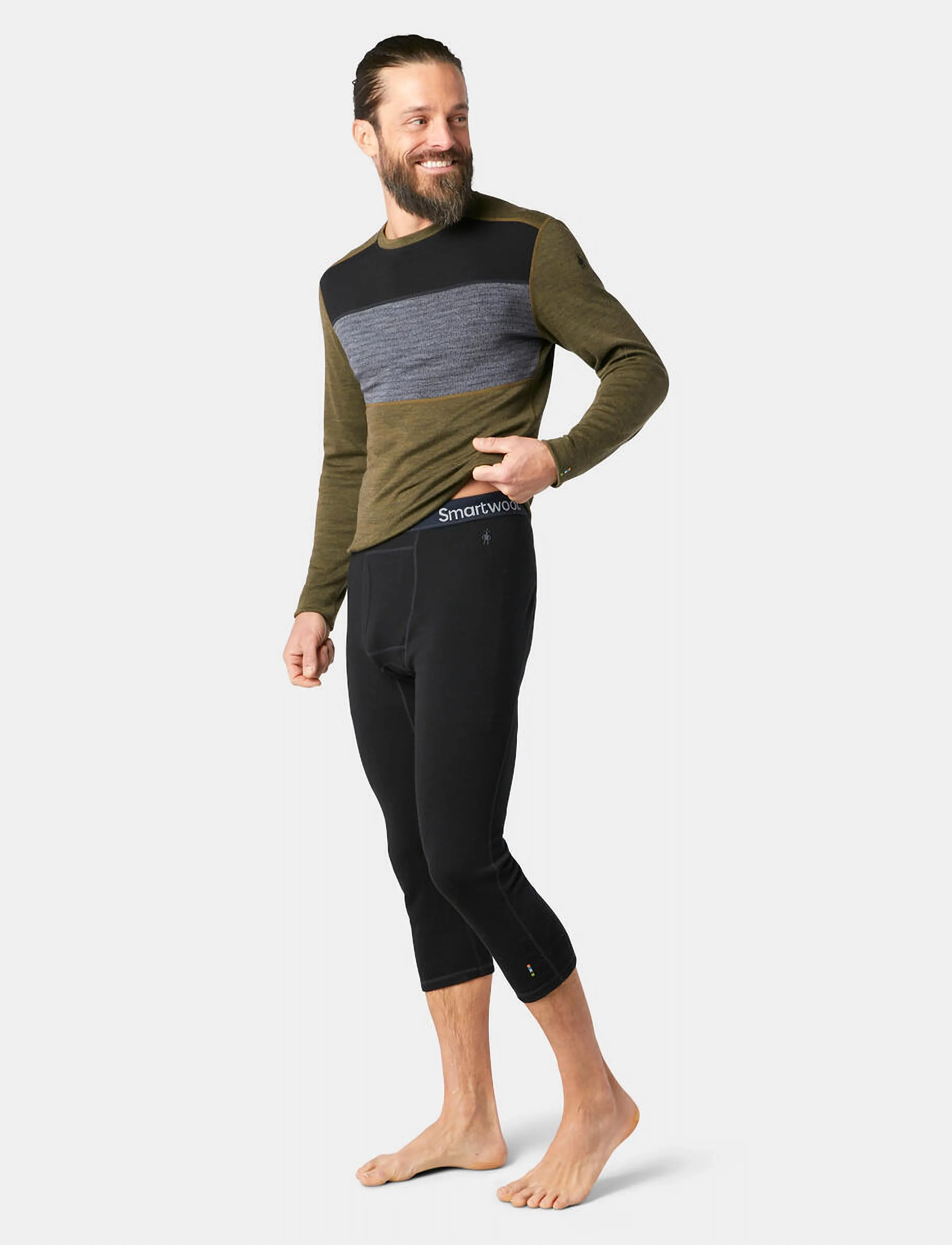 Smartwool - Men's Classic Thermal Merino Base Layer 3/4 Bottom Boxed - funkionsunterwäsche - hosen - black - 0