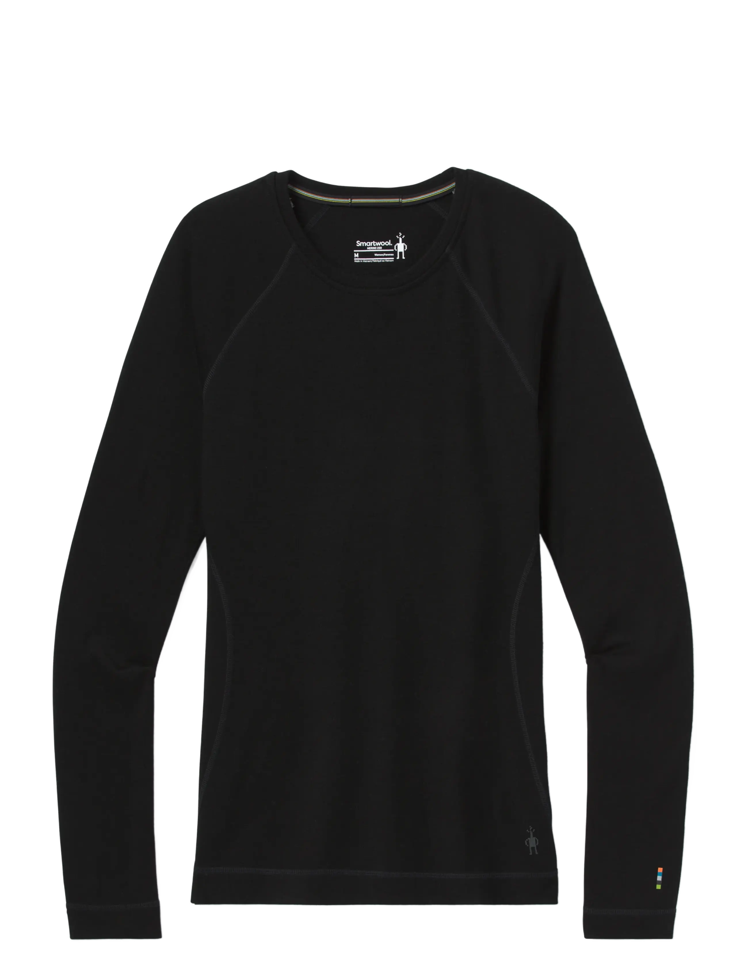 Smartwool Women's Classic Thermal Merino Base Layer Crew Boxed - Golf - BLACK / black
