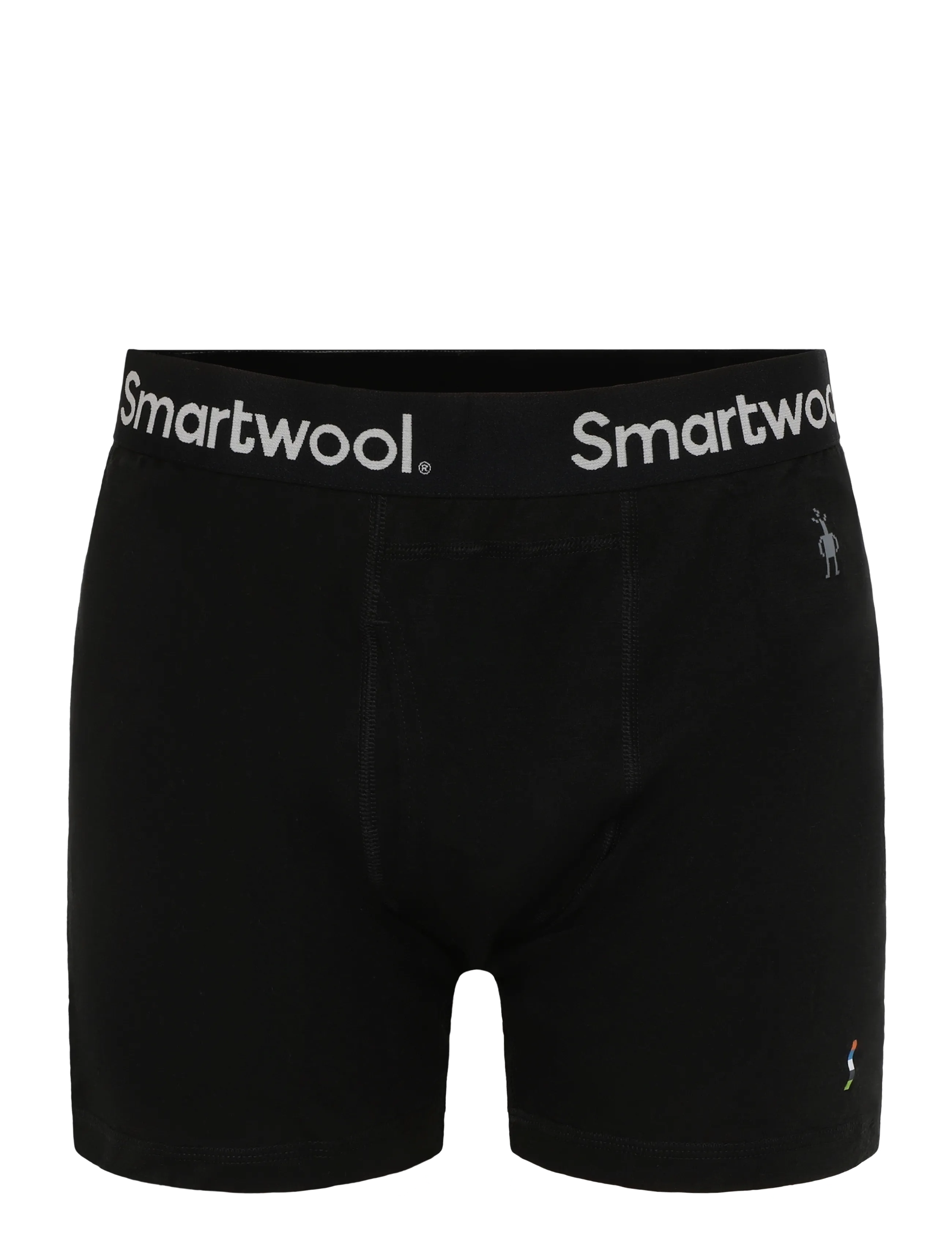 Smartwool Men's Merino Boxer Brief Boxed - Riided - BLACK / black