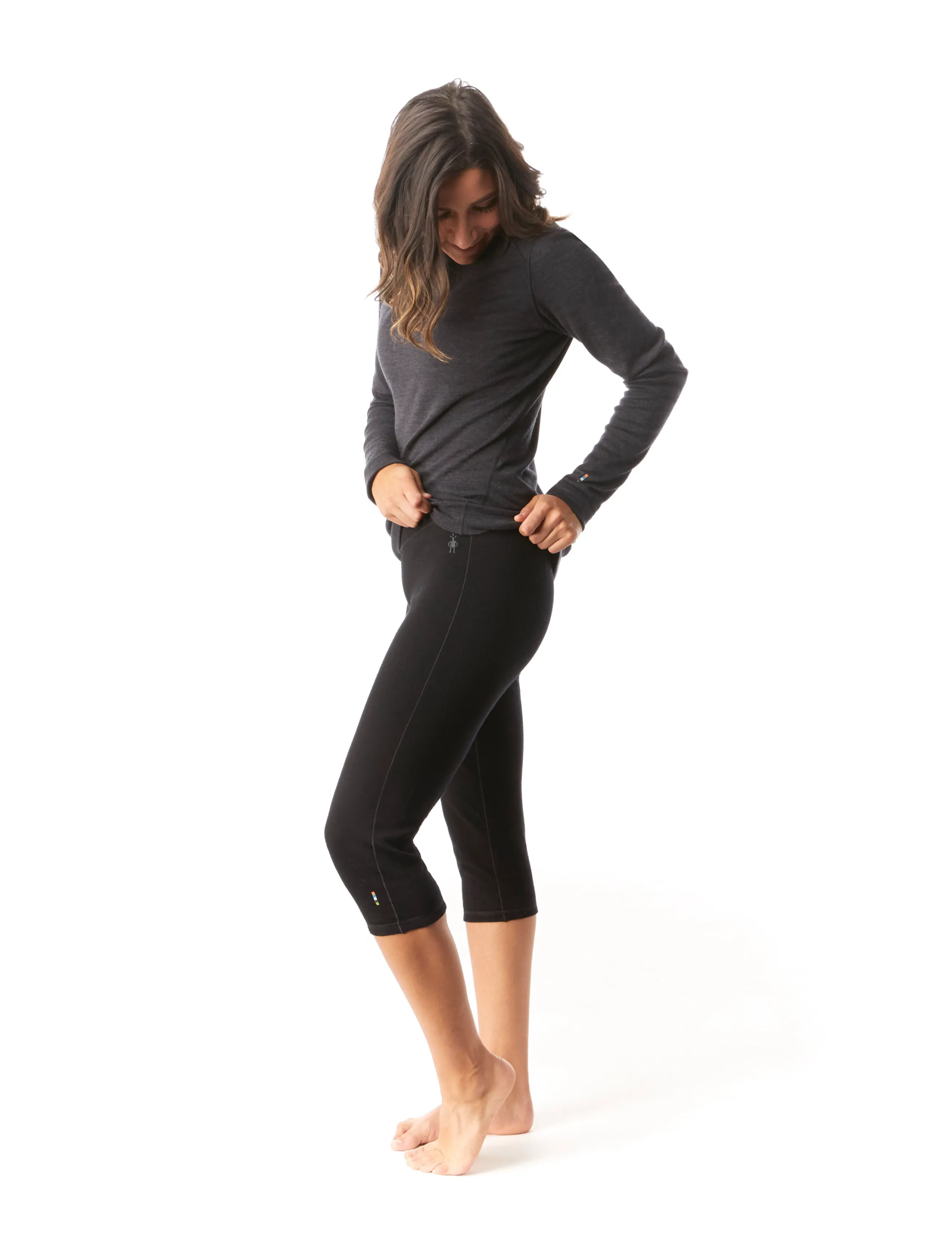 Smartwool - Women's Classic Thermal Merino Base Layer 3/4 Bottom Boxed - base layer bottoms - black - 0