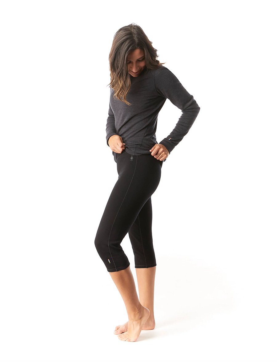 Smartwool - Women's Classic Thermal Merino Base Layer 3/4 Bottom Boxed - base layer bottoms - black - 0
