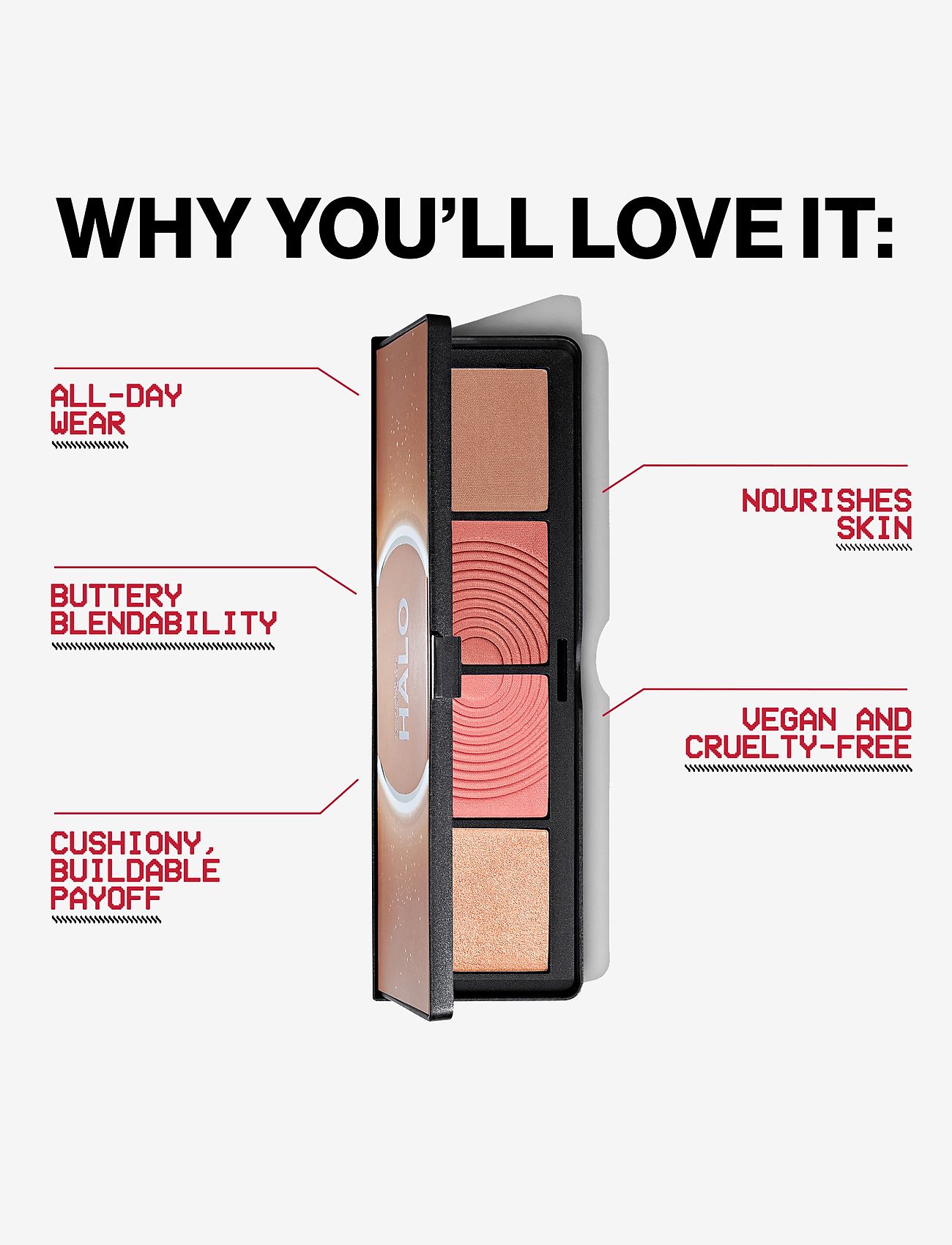 Smashbox - Halo Sculpt + Glow Face Palette - makeup - berry saturation - 4
