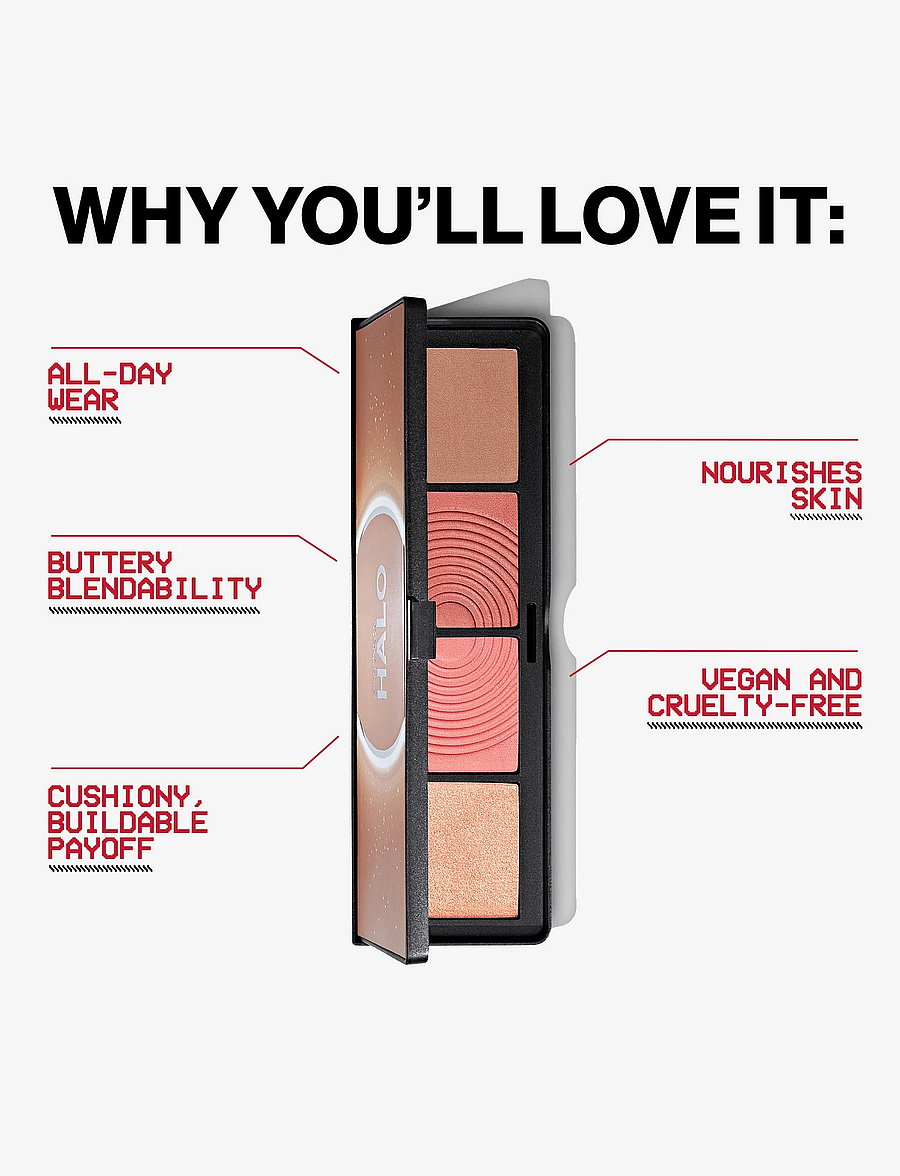 Smashbox - Halo Sculpt + Glow Face Palette - förðunarvörur - berry saturation - 4