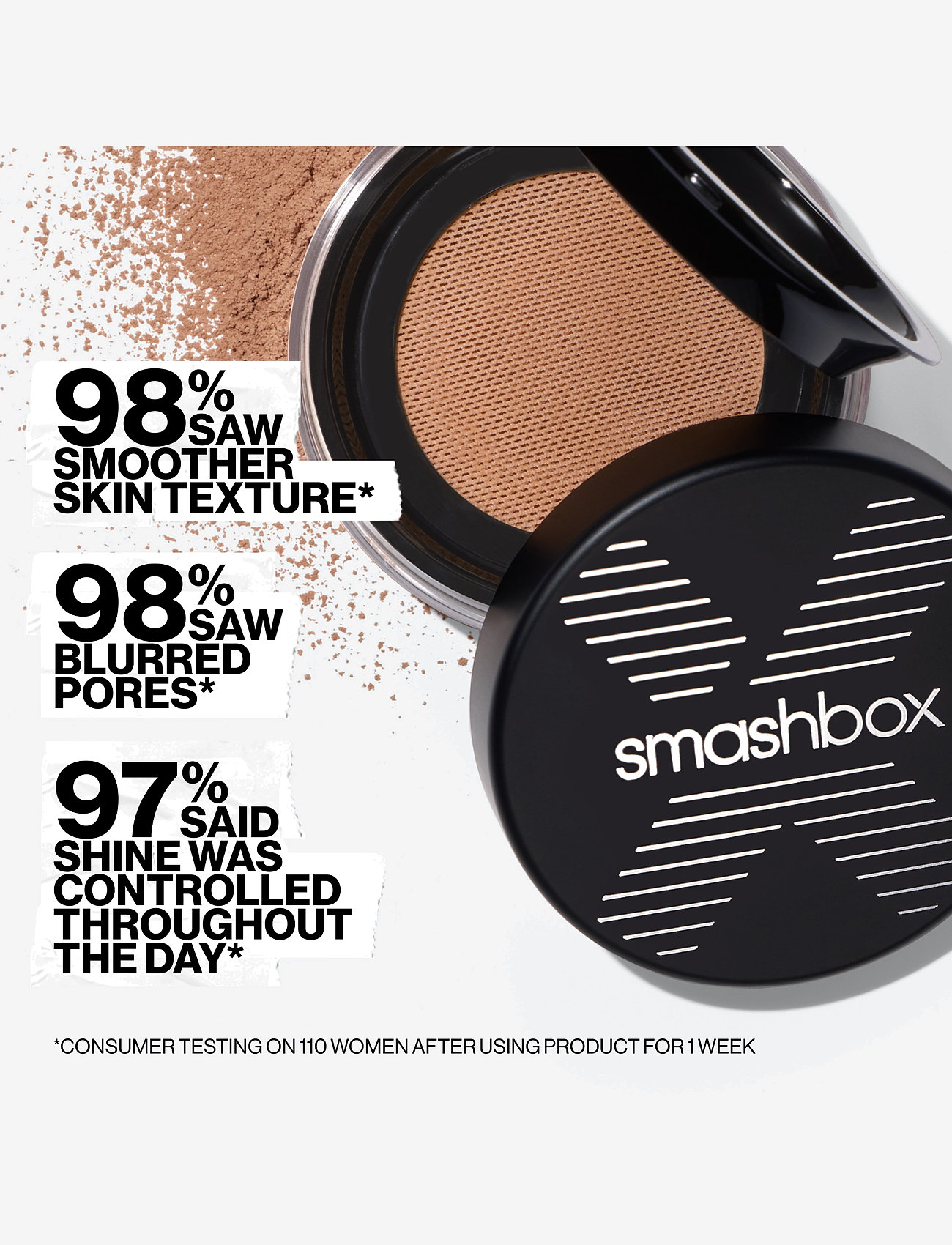 Smashbox - Always On Skin-Balancing Setting Powder - makeup - translucent dark - 4