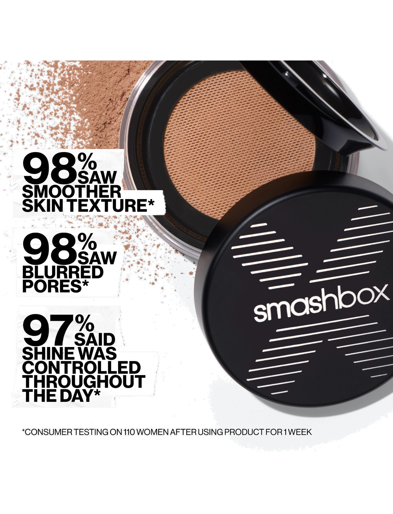 Smashbox - Always On Skin-Balancing Setting Powder - smink - translucent dark - 4