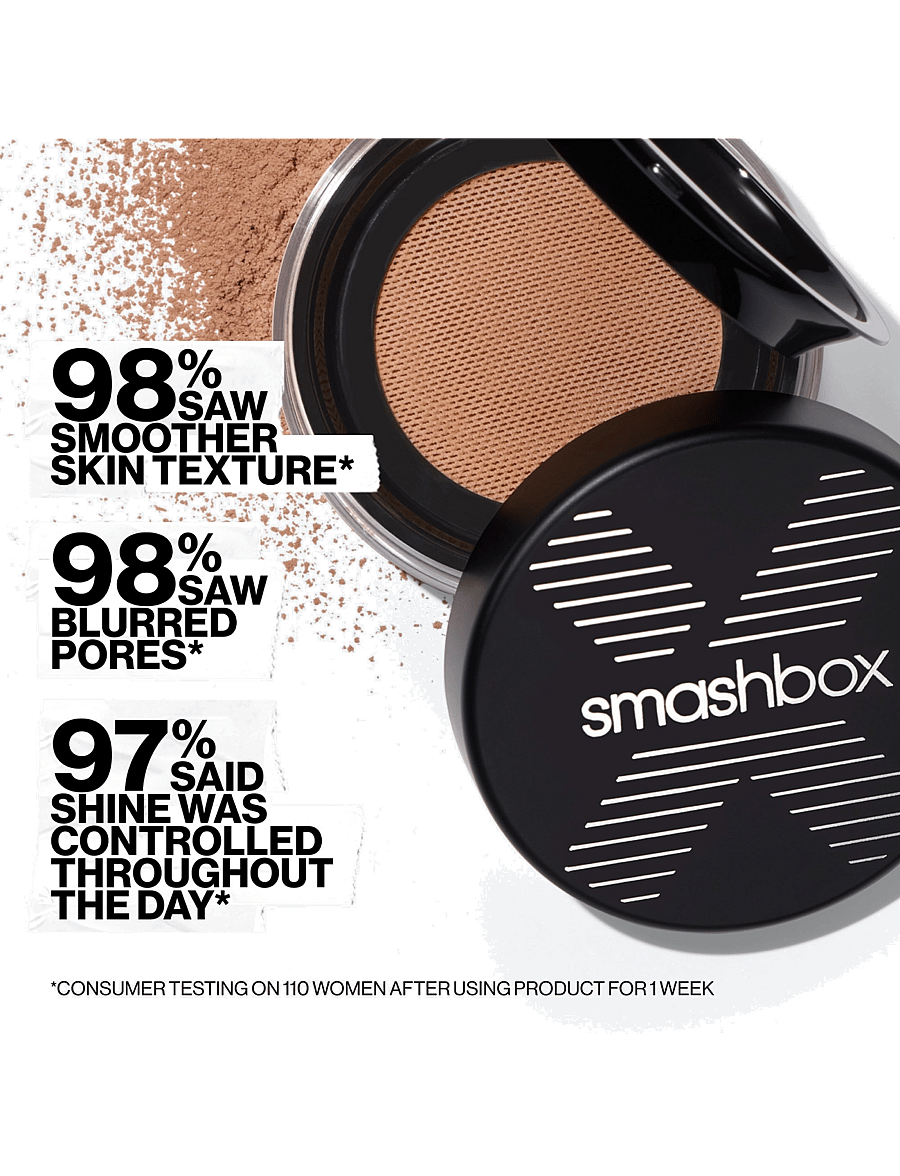 Smashbox - Always On Skin-Balancing Setting Powder - förðunarvörur - translucent dark - 4