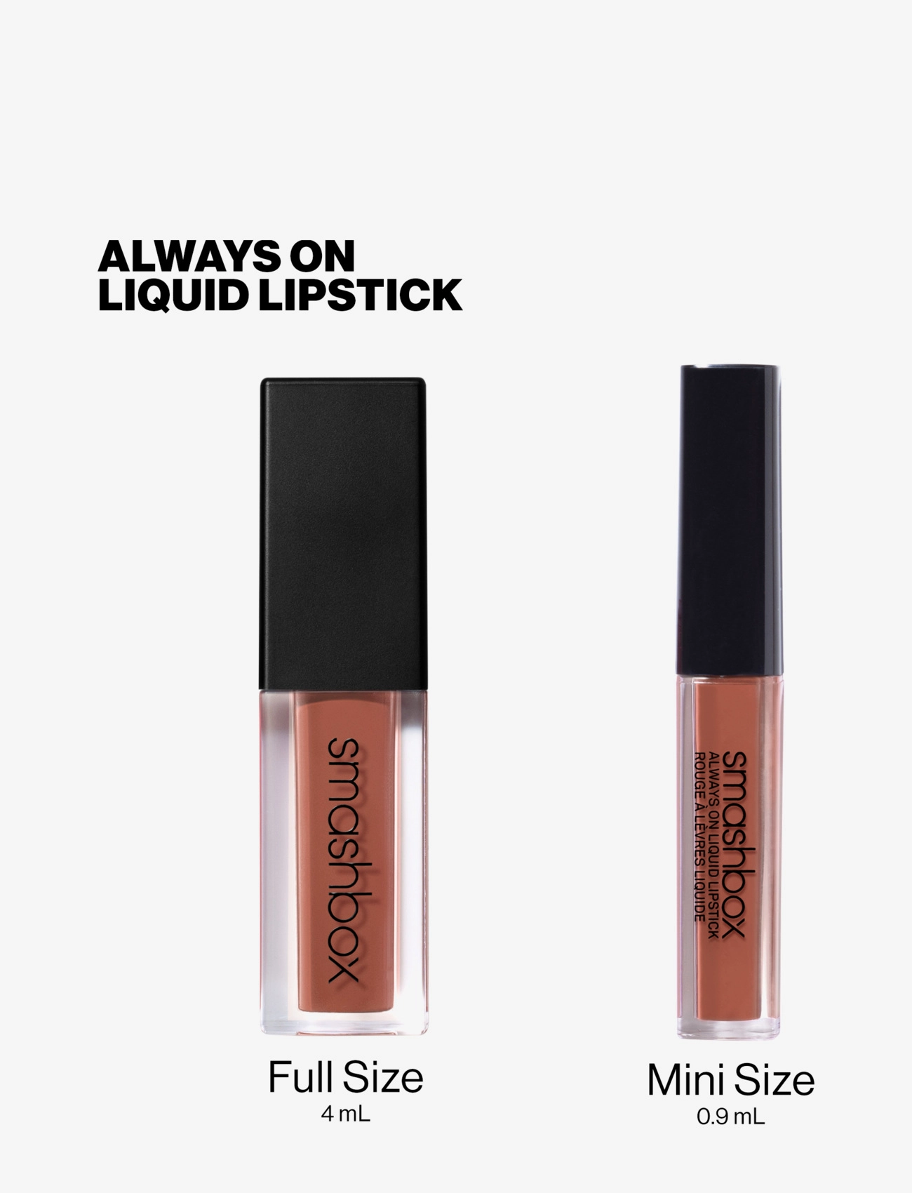 Smashbox - Mini Always On Liquid Lipstick - sminke - stepping out - 1